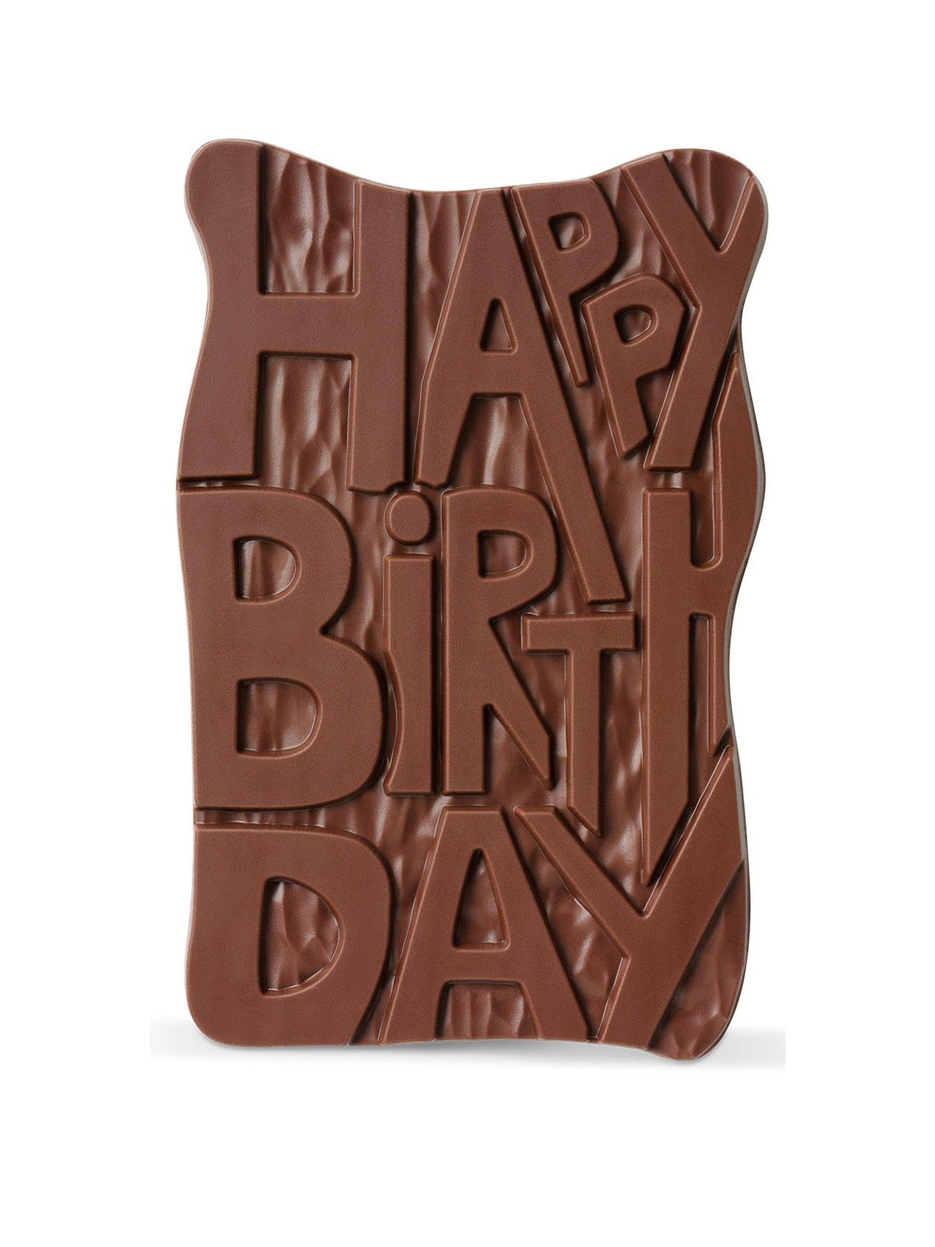 Hotel Chocolat Happy Birthday Milk Grand Slab | Very.co.uk