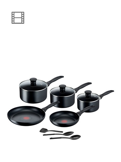 tefal-induction-8-piece-set-16cm-18cm-20cm-saucepans-22cm-26cm-frying-pan-3x-utensils