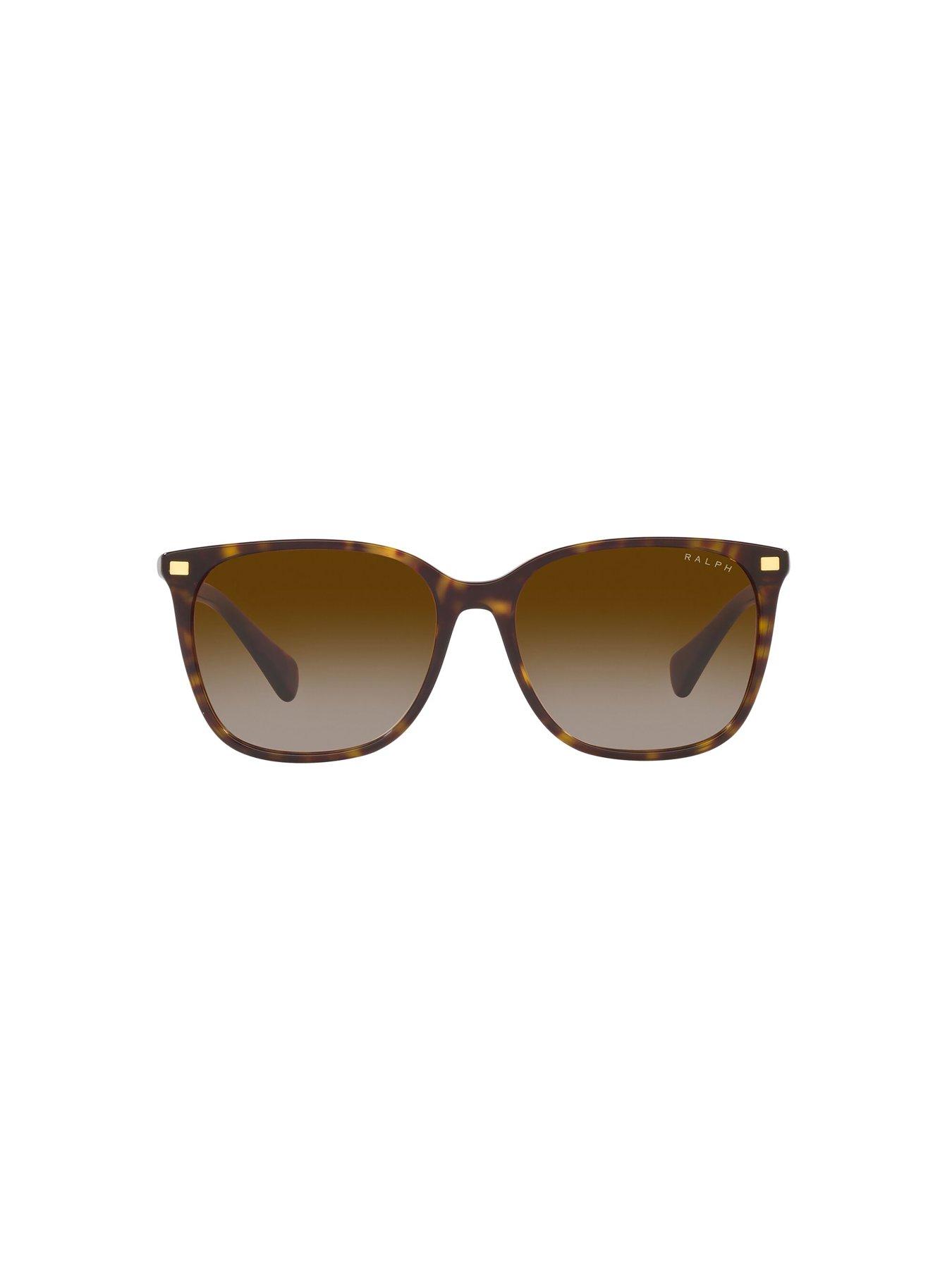 Image 3 of 4 of Ralph Tortoise Frame Sunglasses - Brown