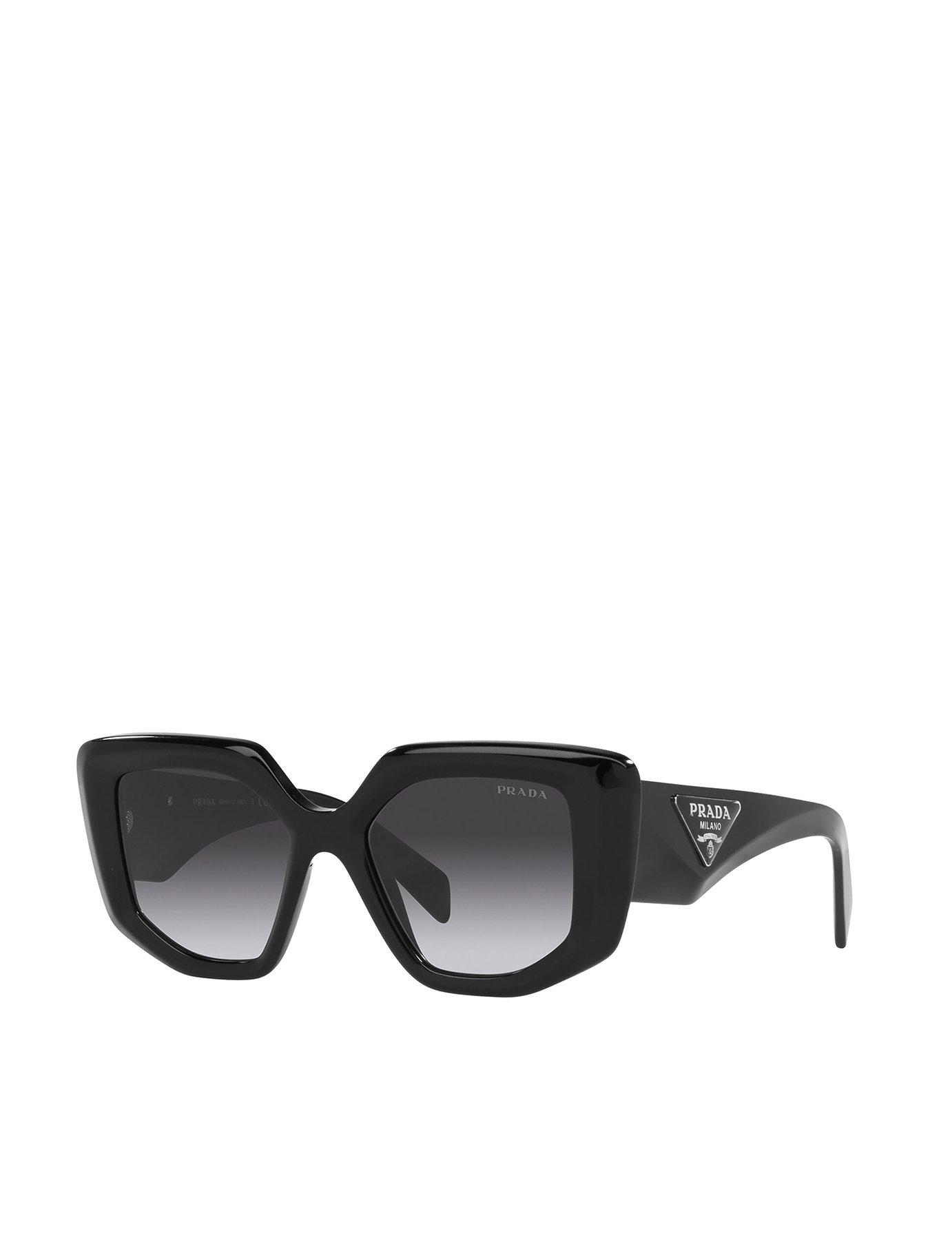Prada Irregular Sunglasses - Black | very.co.uk