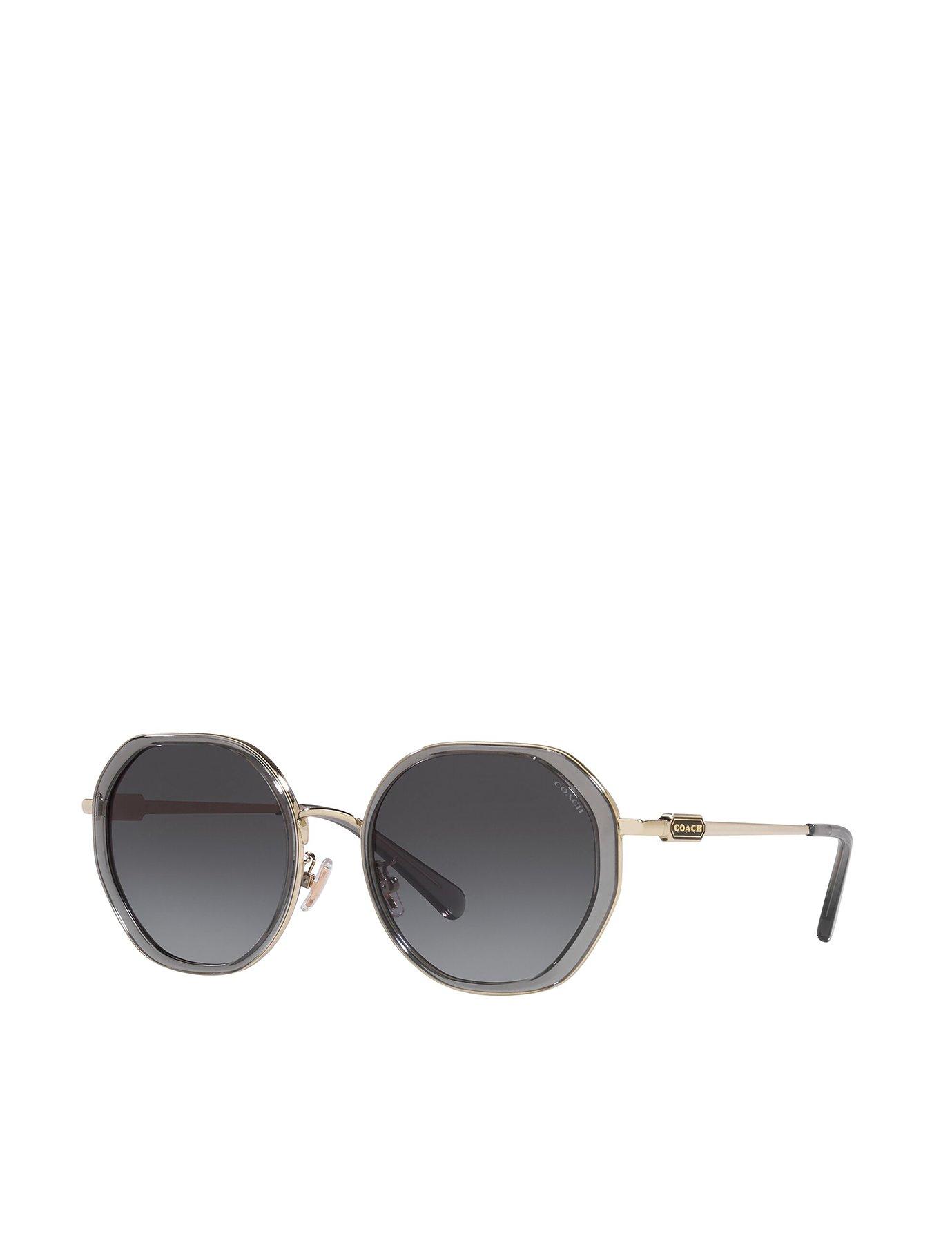 Coach round clearance sunglasses