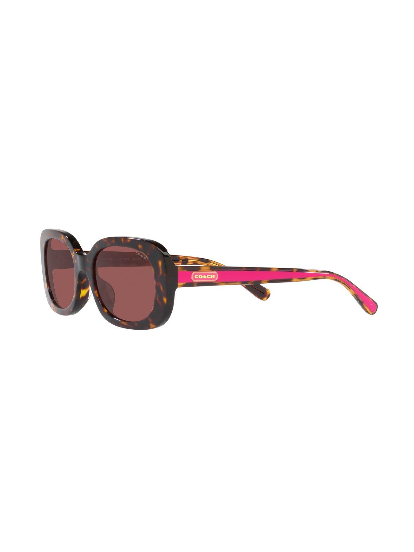 Image 2 of 4 of COACH Oval Sunglasses - Dark Tortoise