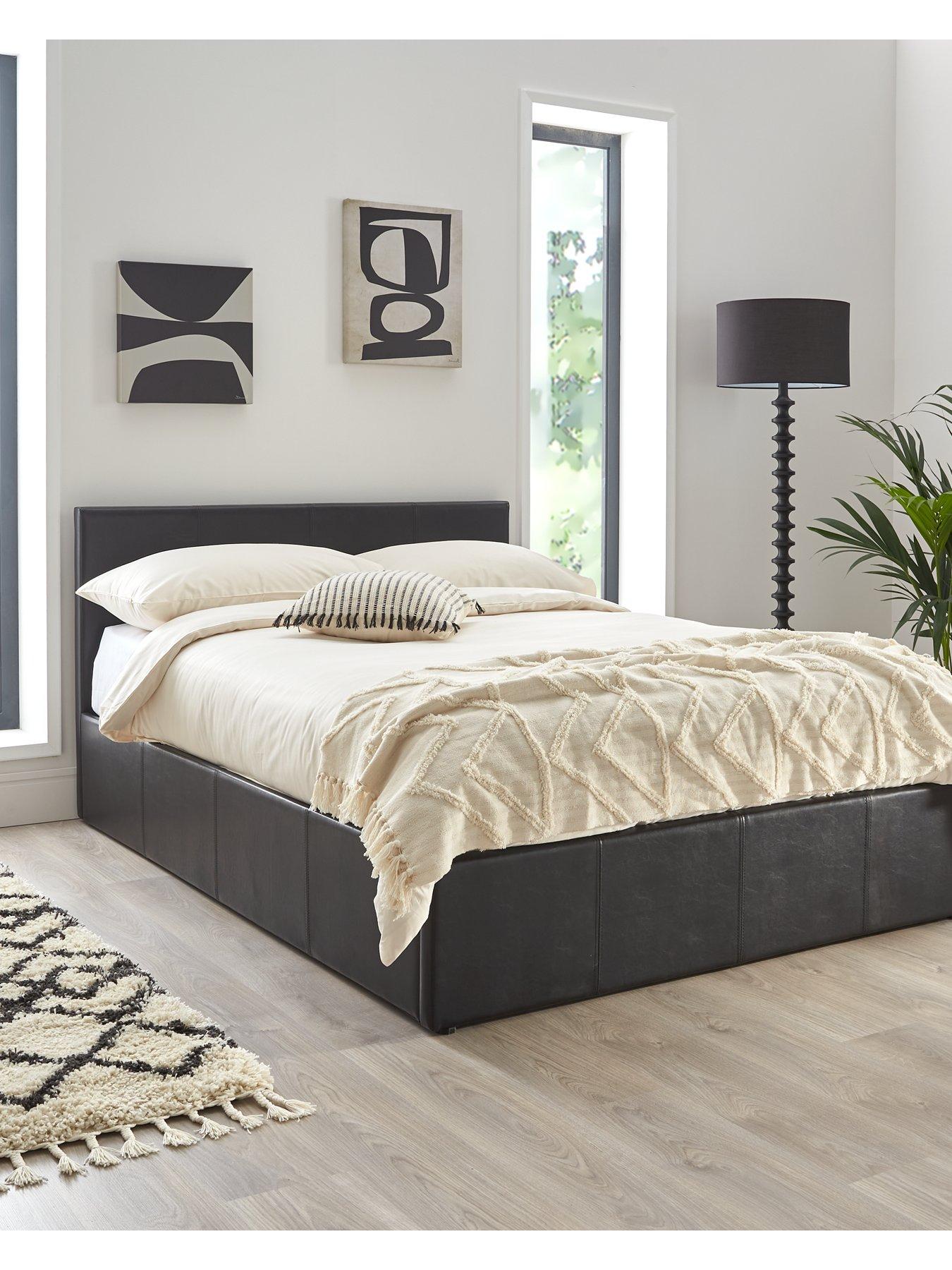 Automatic ottoman store bed frame