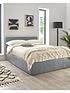  image of very-home-marston-faux-leather-lift-up-ottoman-bed-frame-with-mattress-options-buy-and-save-greynbsp--fscreg-certified