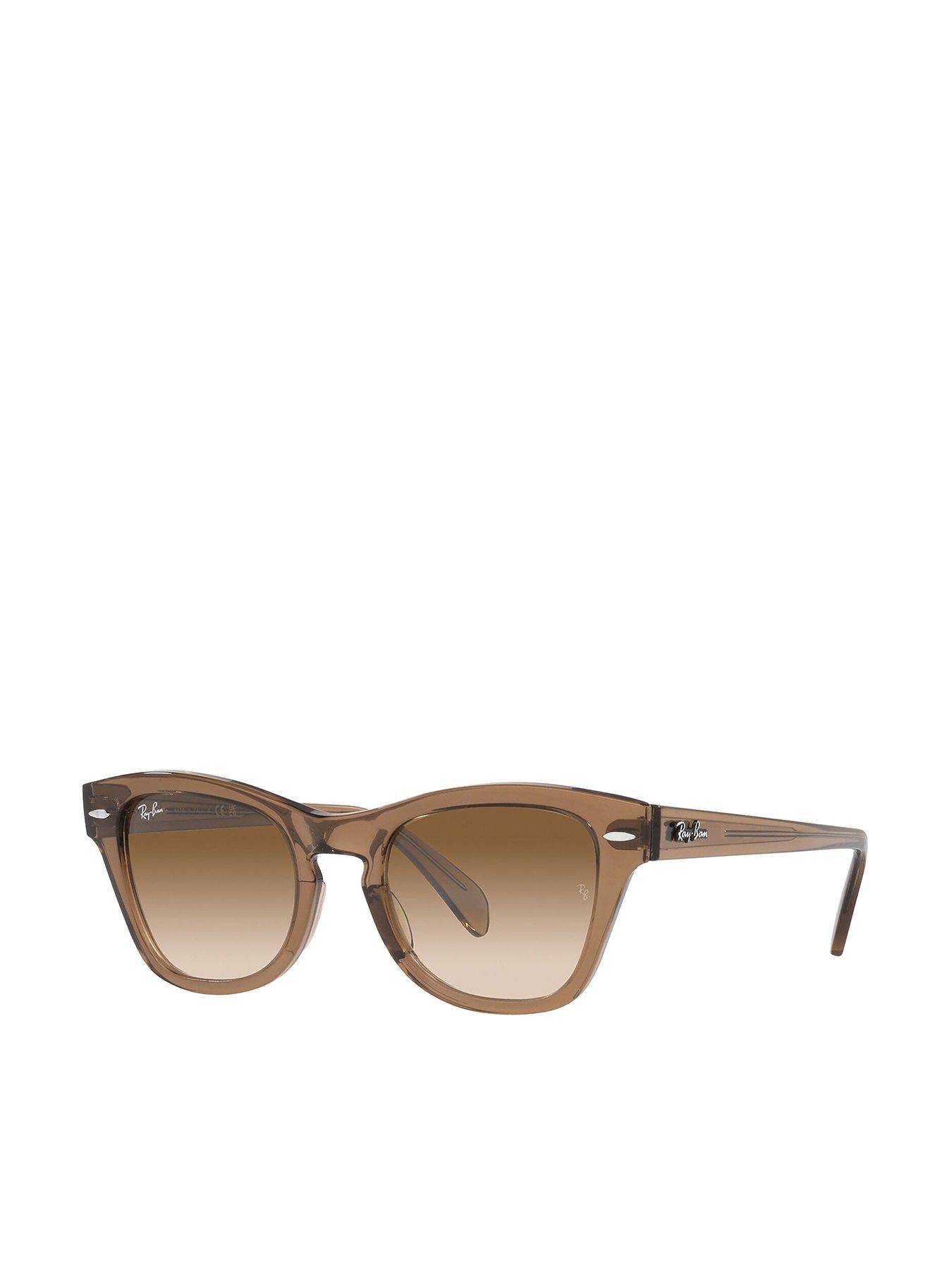 Ray-Ban Square Sunglasses - Transparent Light Brown