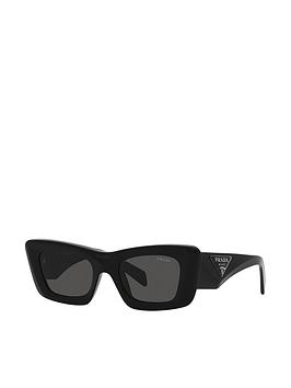 prada cat eye sunglasses - black