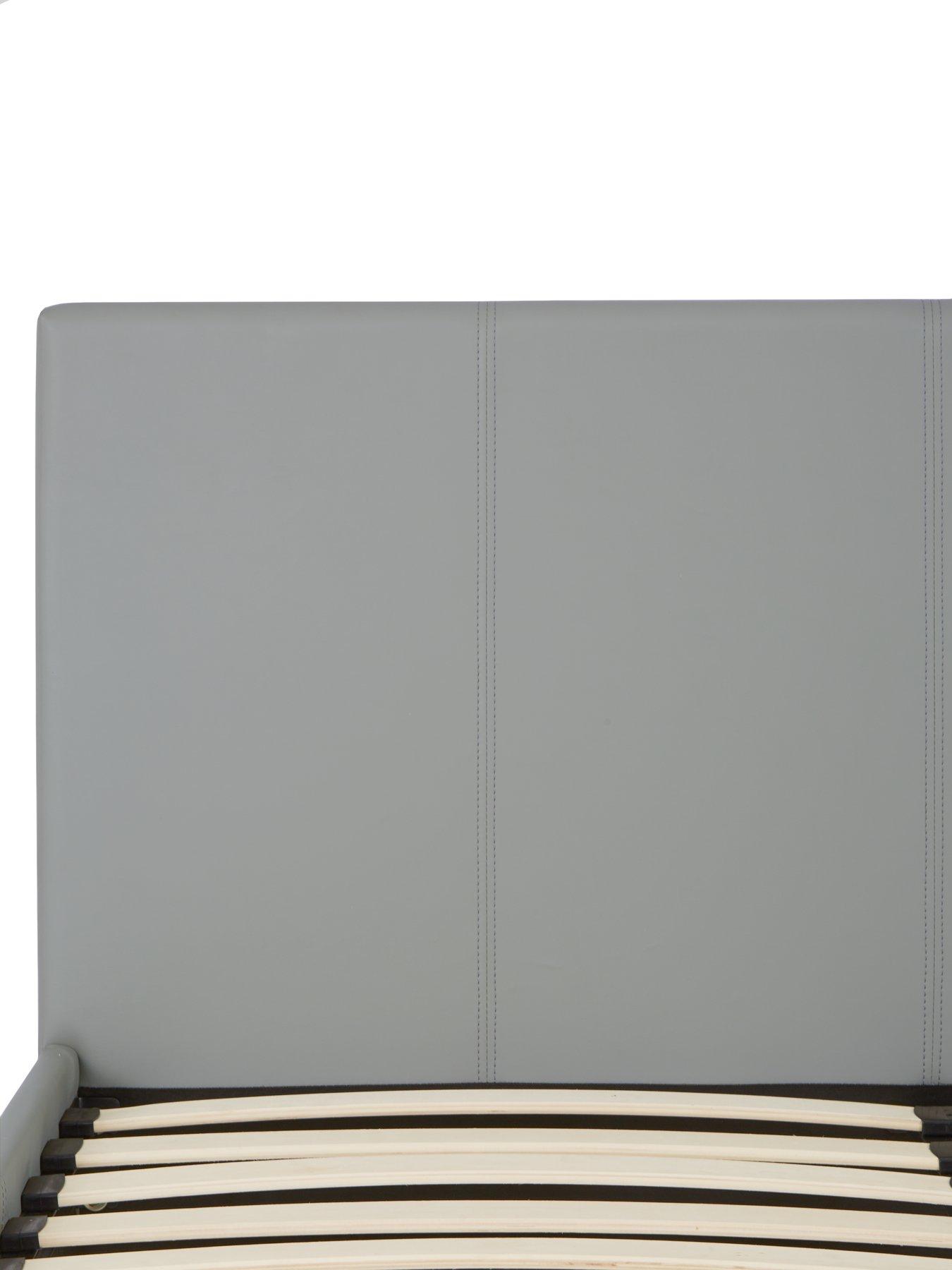 Image 5 of 6 of Very Home Marston Faux Leather Bed Frame with Mattress Options (Buy and SAVE!) - Grey&nbsp;-&nbsp;&nbsp;- FSC&reg; Certified