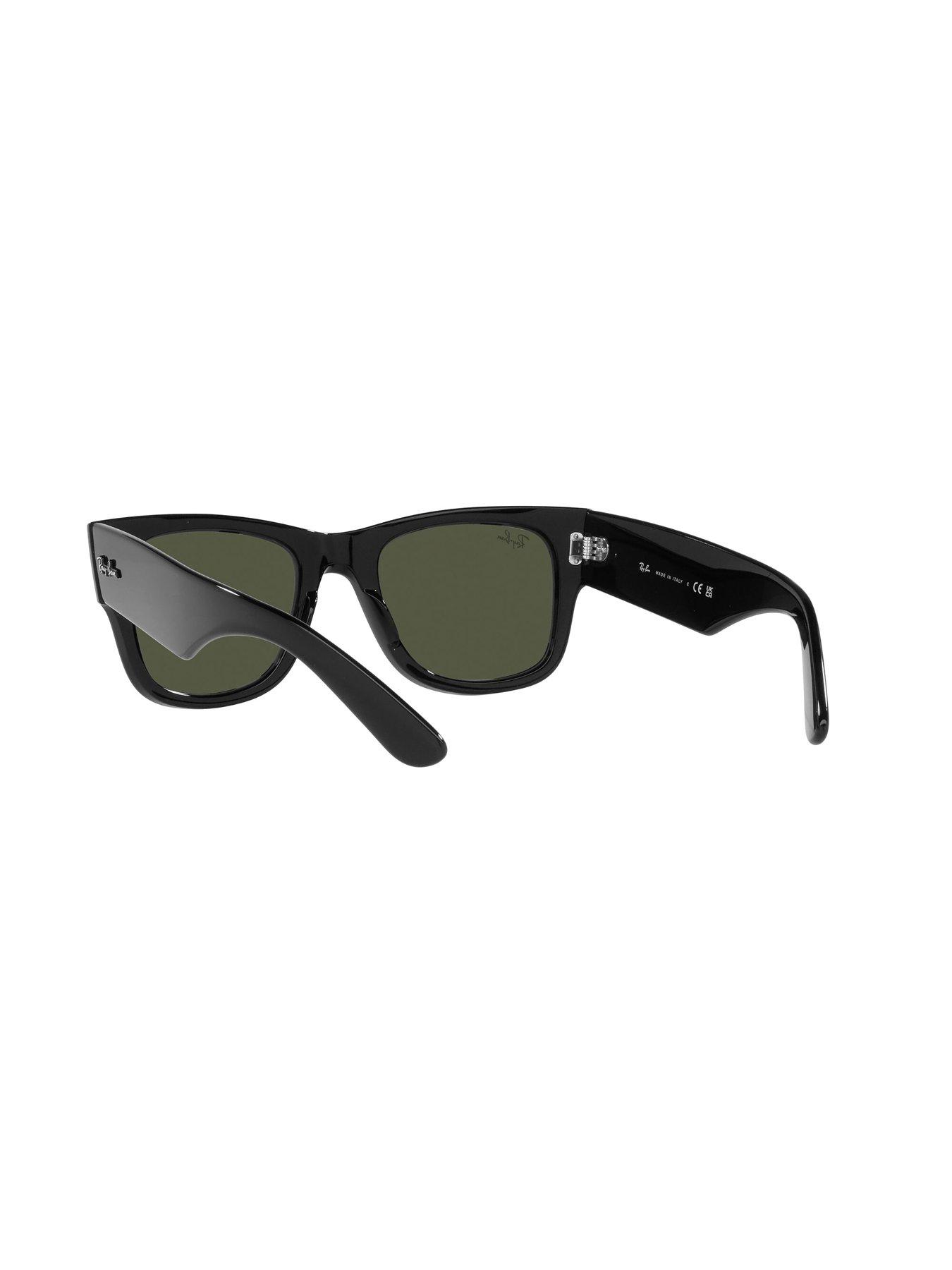 Mega Wayfarer Square Sunglasses Black