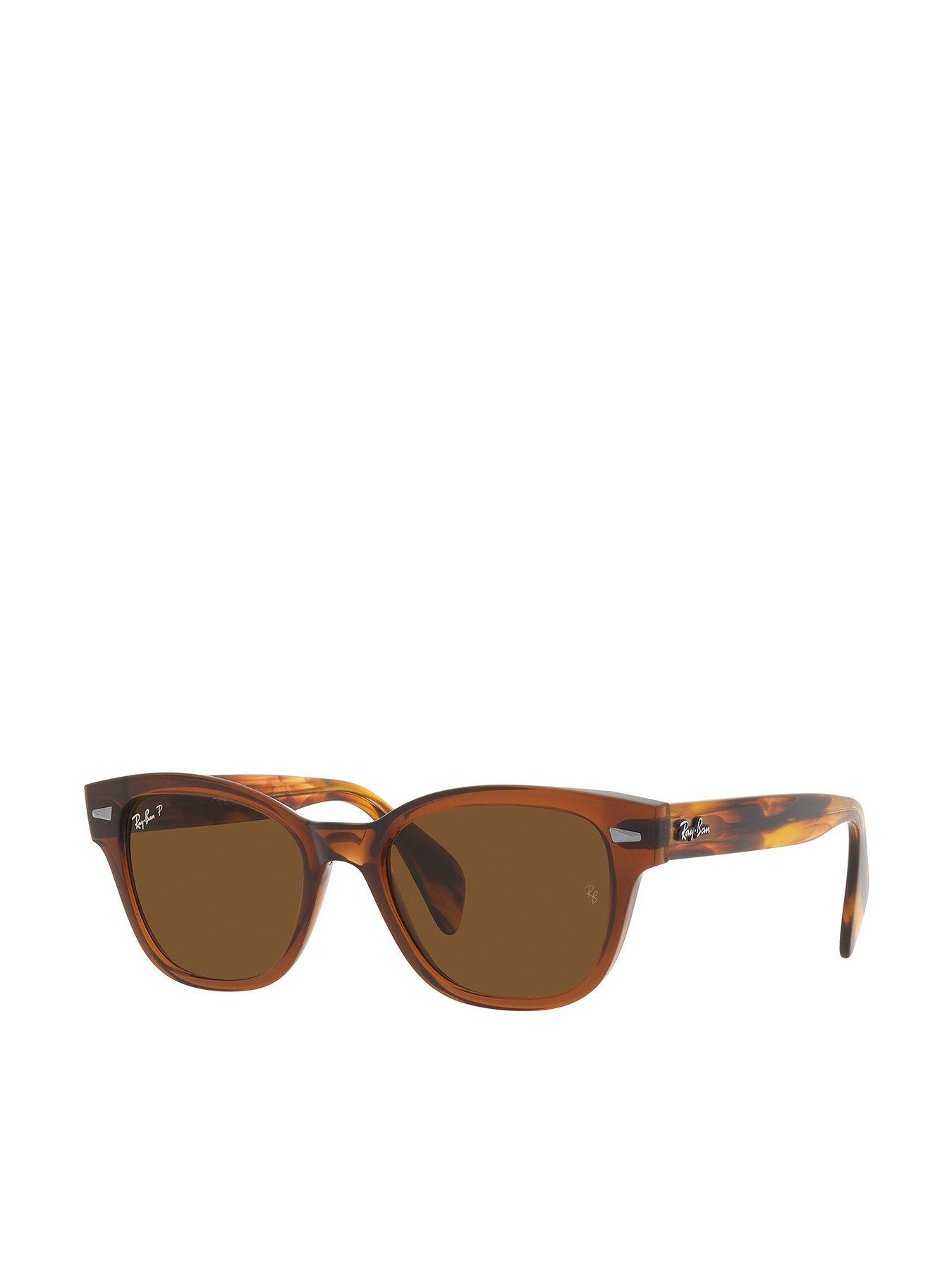 ray-ban-square-sunglasses-transparent-brown