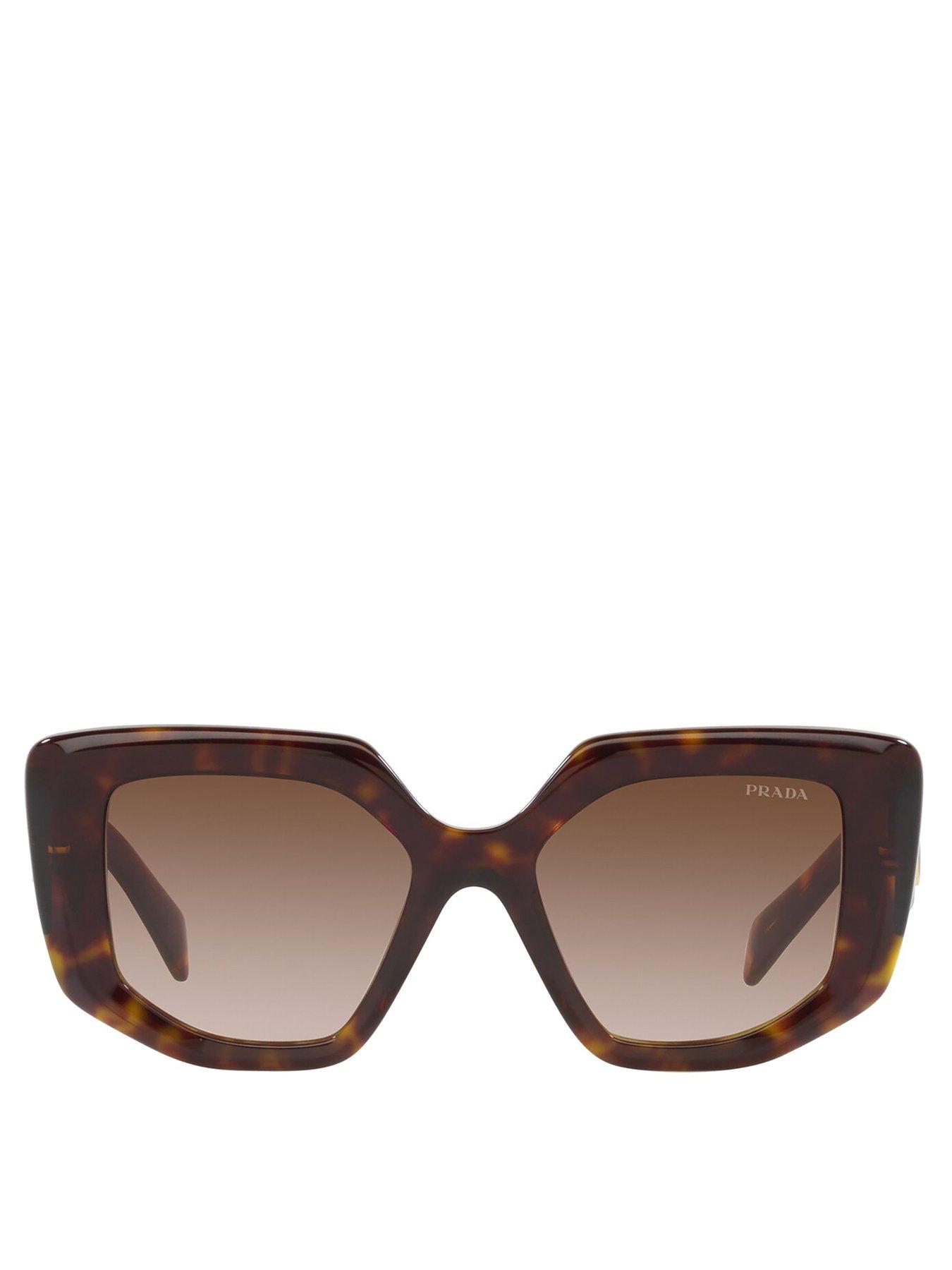 Prada Irregular Sunglasses Tortoise Uk 2078