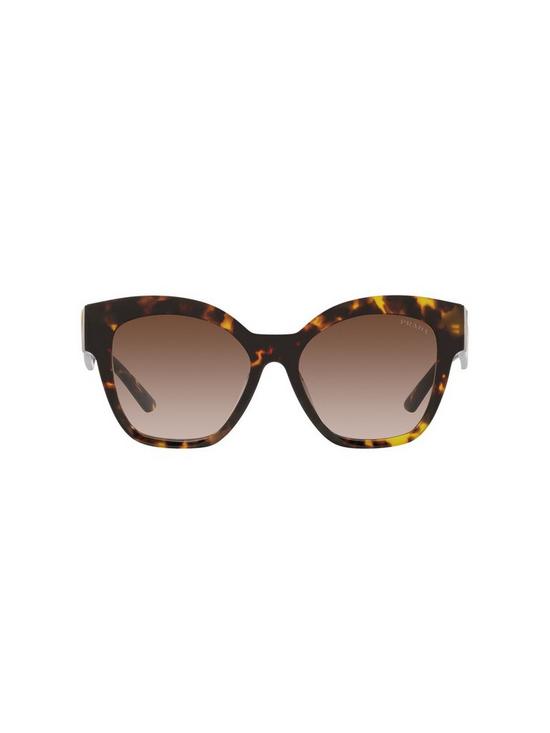back image of prada-square-sunglasses-honey-tortoise