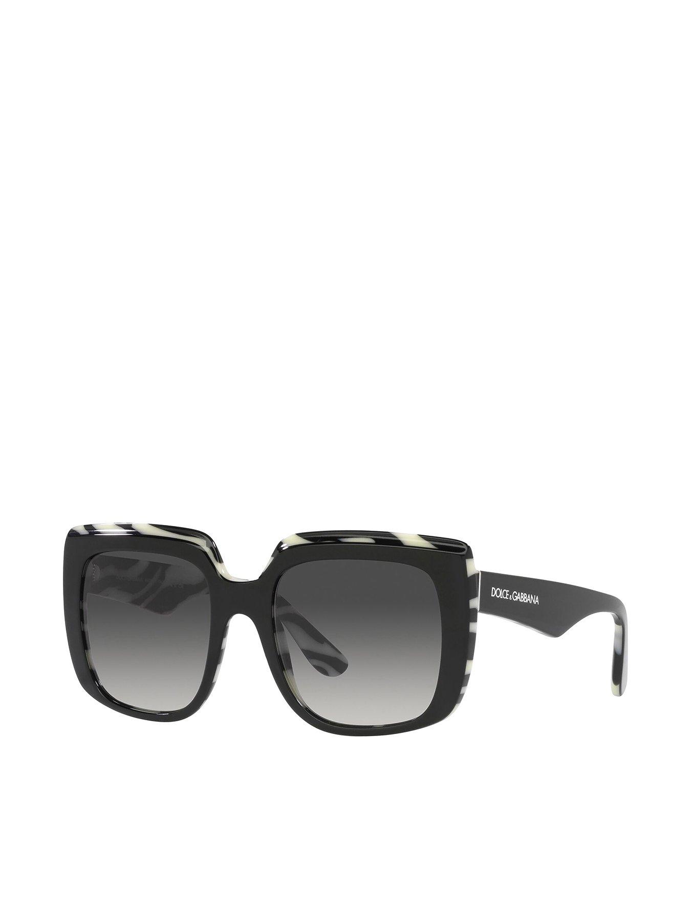 Dolce & Gabbana Dolce And Gabbana Square Sunglasses - Black/Zebra |  