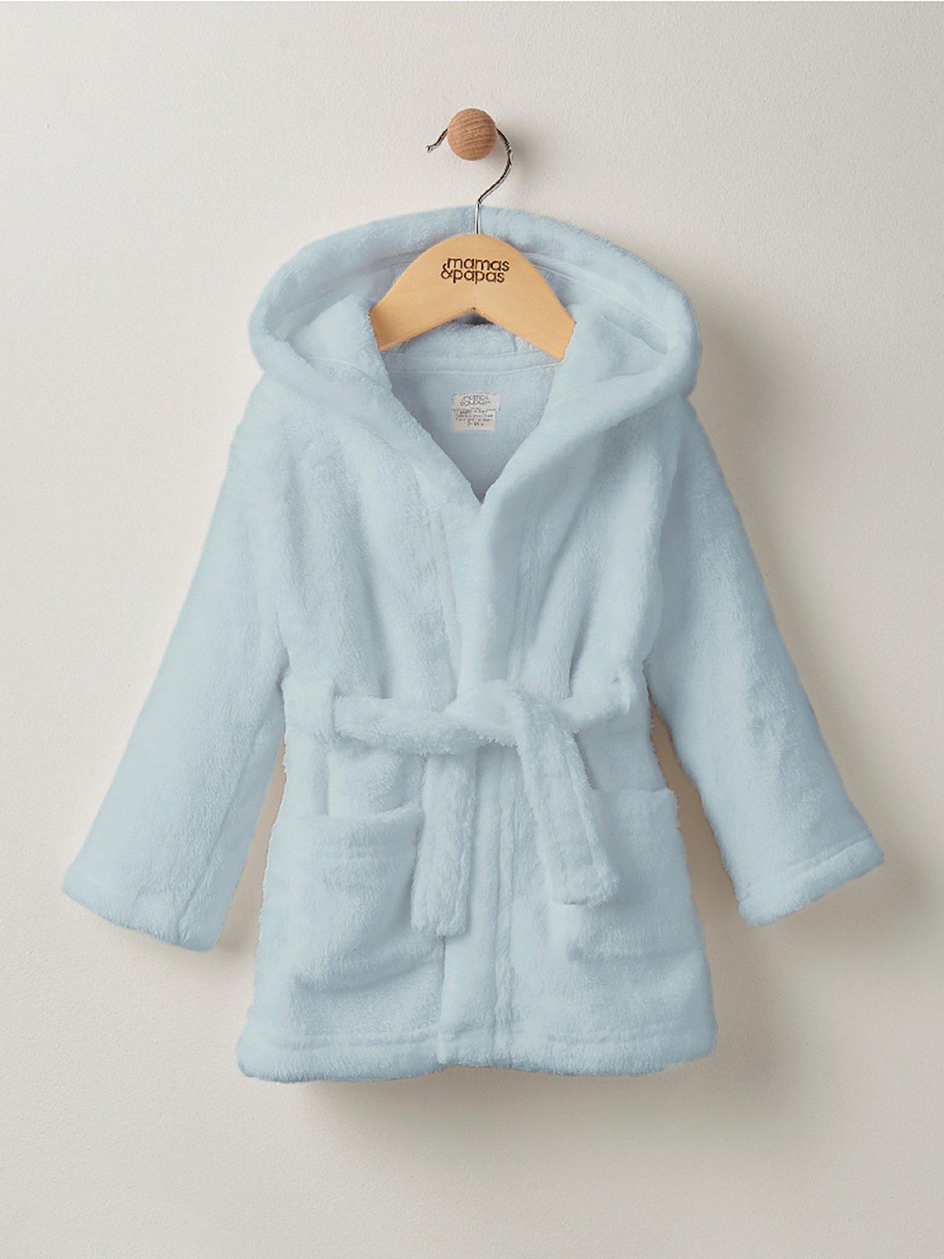 Mamas & Papas Baby Boys Dinosaur Dressing Gown Blue Very.co.uk