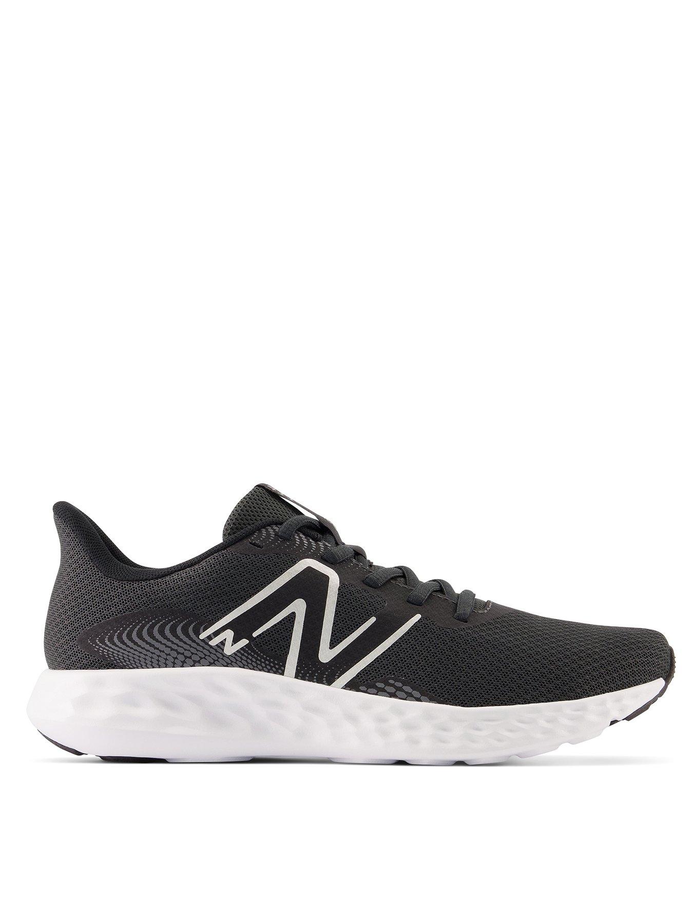 New Balance Womens Running 411 Trainers Black/White Very