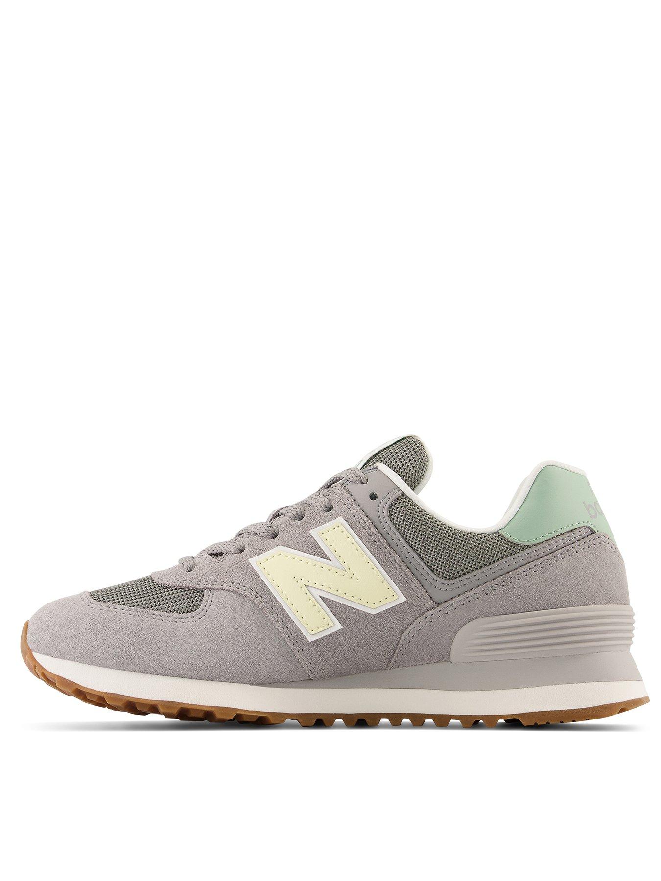 New balance 574 on sale grey and green