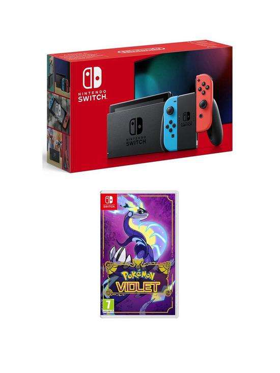 front image of nintendo-switch-neon-console-11-amp-pokemon-violet
