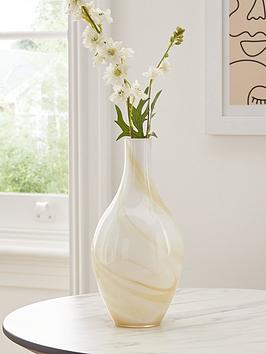 Product photograph of Very Home Evelina Art Glass Vase from very.co.uk
