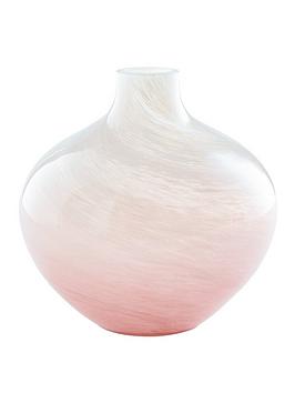 Product photograph of Mabel Blush Glass Vase from very.co.uk
