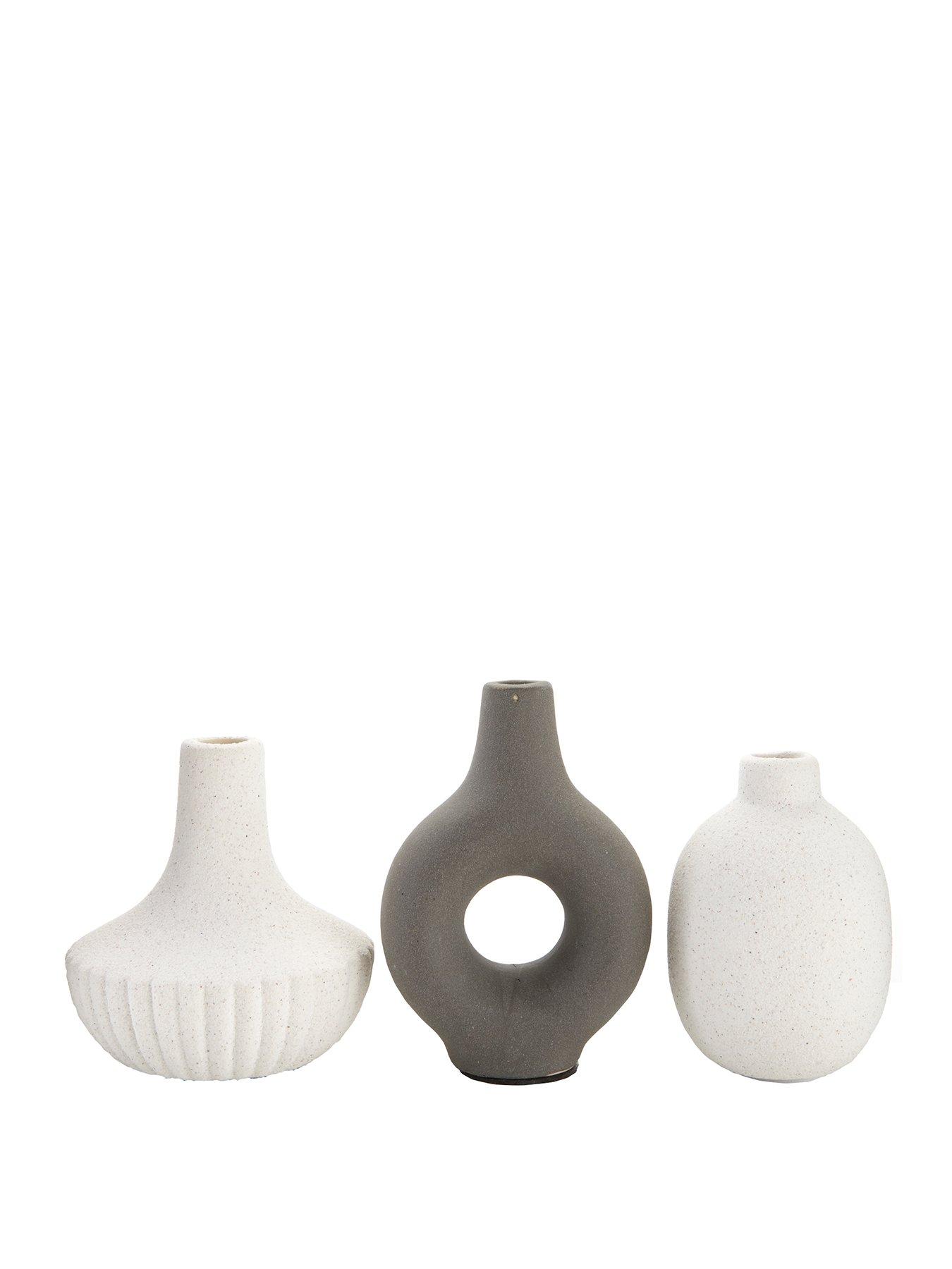 Product photograph of Set Of 3 Mini Vases from very.co.uk