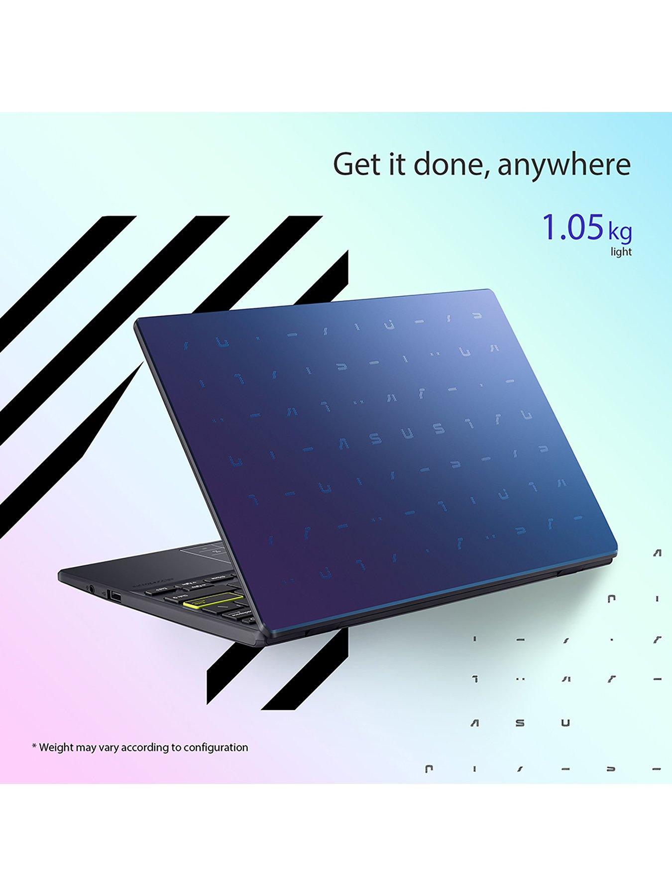 Image 4 of 7 of Asus E Series Laptop - 11.6in HD, Intel Celeron N4020, 4GB RAM, 64GB SSD, Microsoft&nbsp;365 Personal (12 Months) Included, with Optional Norton 360 (12 Months)&nbsp;- Blue