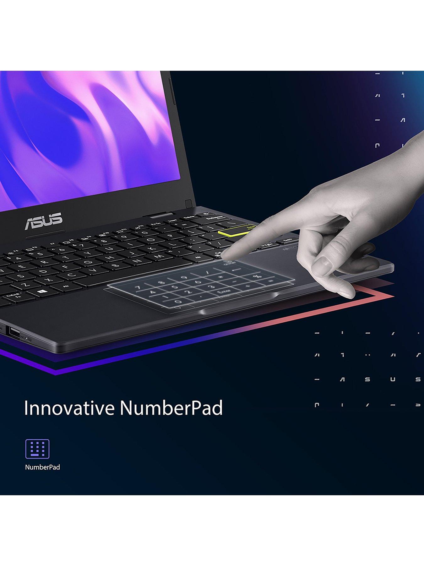 Image 5 of 7 of Asus E Series Laptop - 11.6in HD, Intel Celeron N4020, 4GB RAM, 64GB SSD, Microsoft&nbsp;365 Personal (12 Months) Included, with Optional Norton 360 (12 Months)&nbsp;- Blue