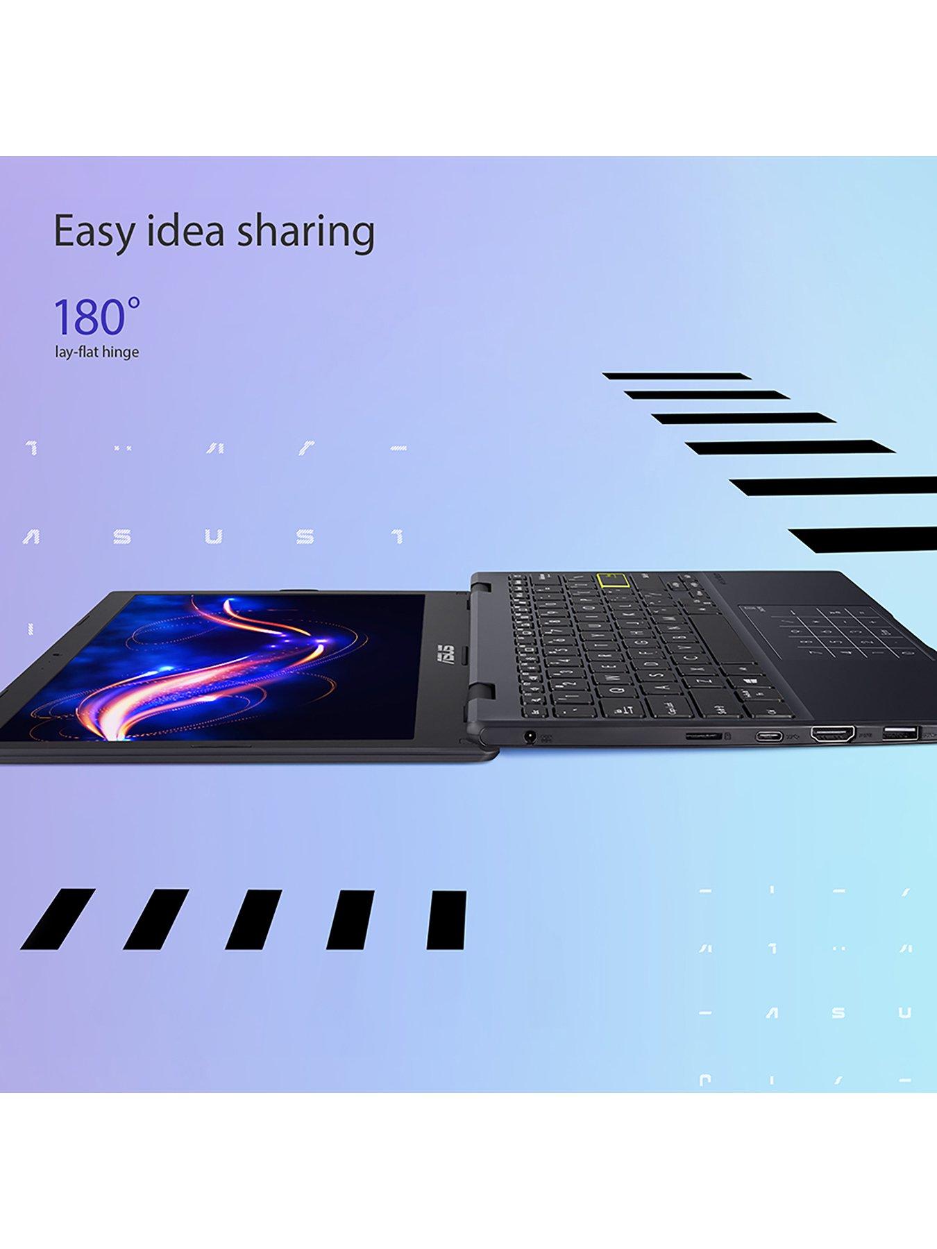 Image 7 of 7 of Asus E Series Laptop - 11.6in HD, Intel Celeron N4020, 4GB RAM, 64GB SSD, Microsoft&nbsp;365 Personal (12 Months) Included, with Optional Norton 360 (12 Months)&nbsp;- Blue