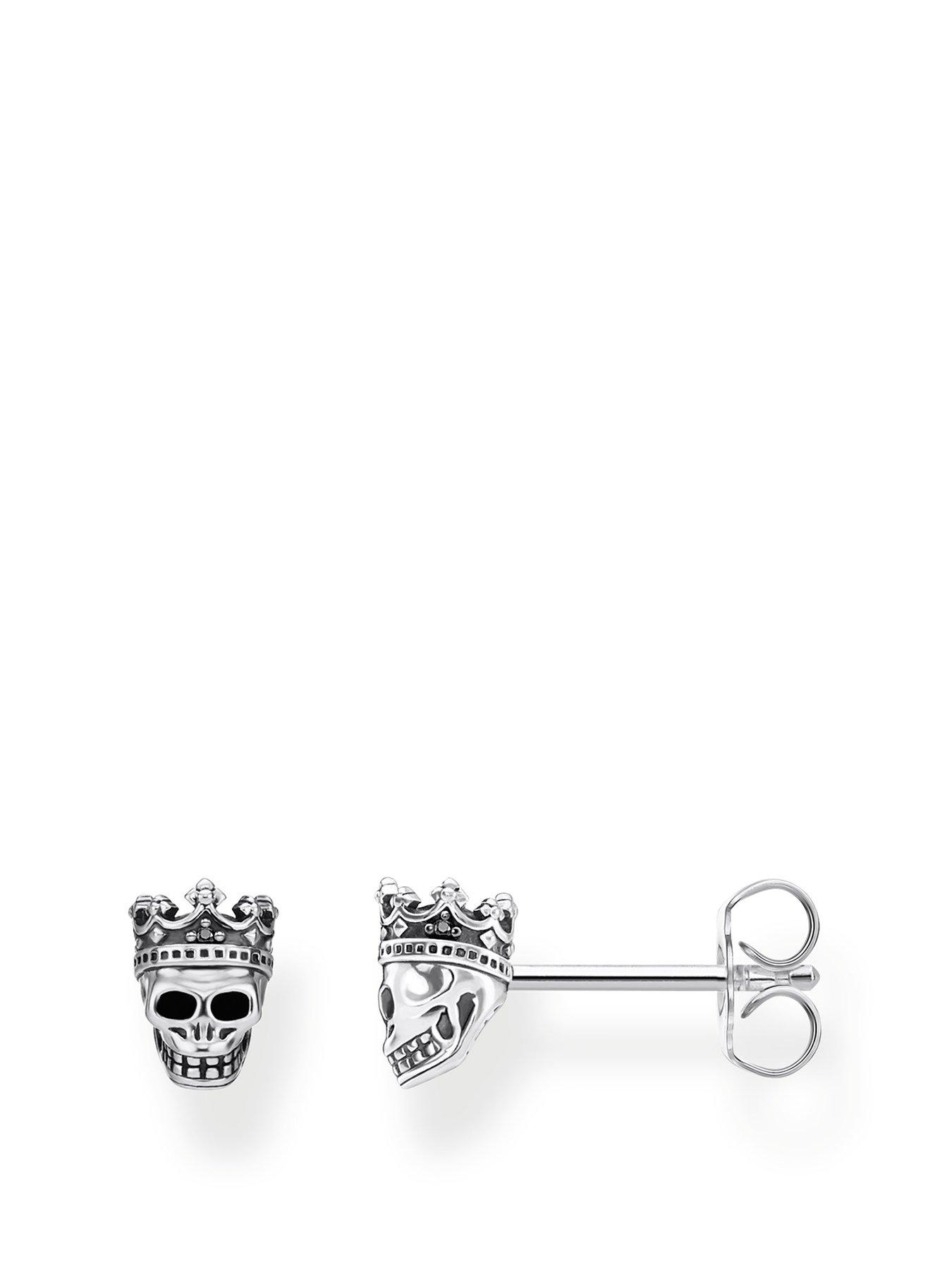 Thomas sabo skull hot sale hoop earrings