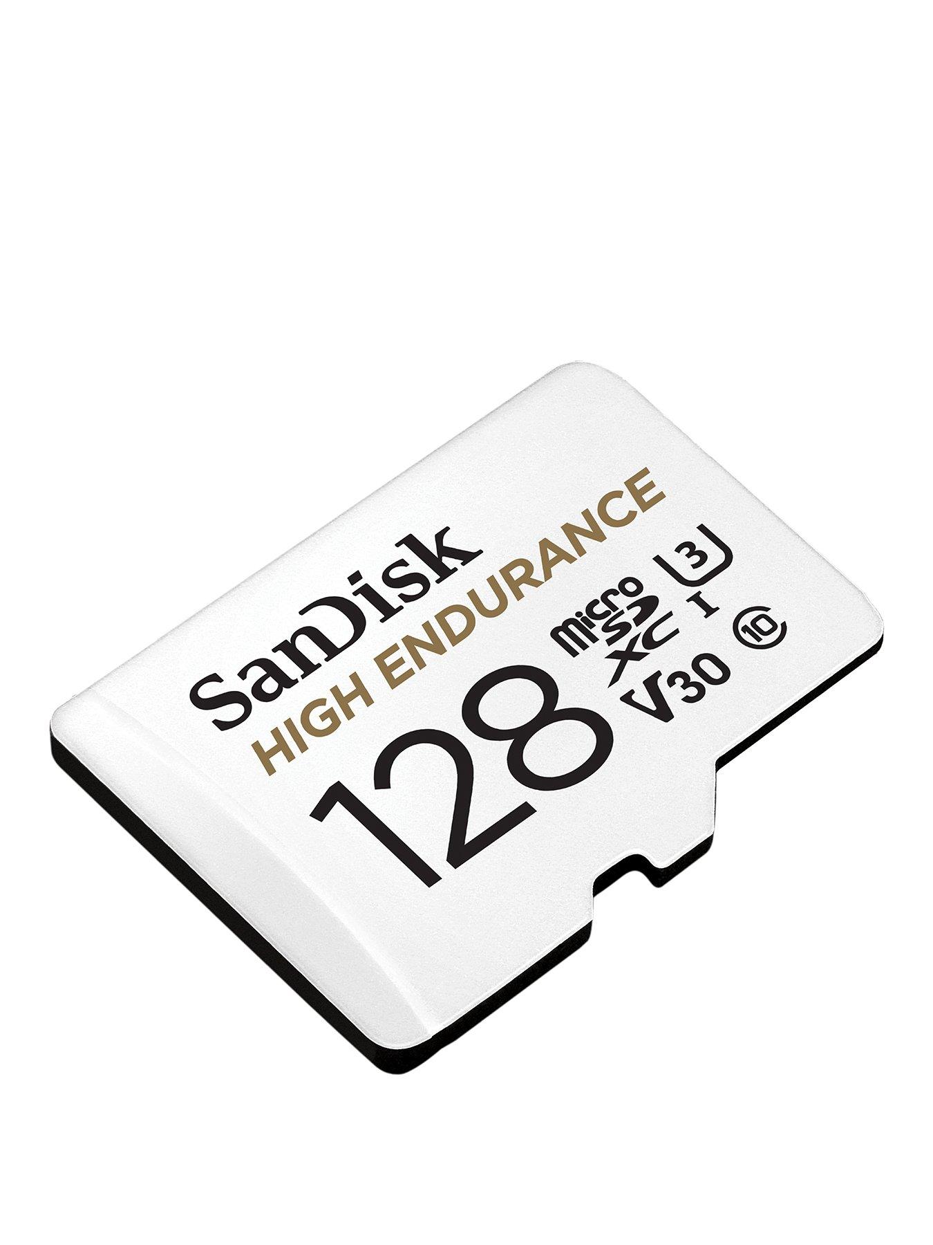 Image 2 of 4 of SanDisk High Endurance 128GB microSDXC card with Adapter
