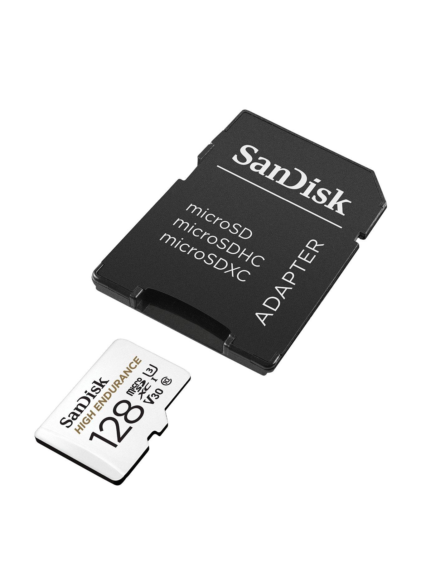 Image 3 of 4 of SanDisk High Endurance 128GB microSDXC card with Adapter