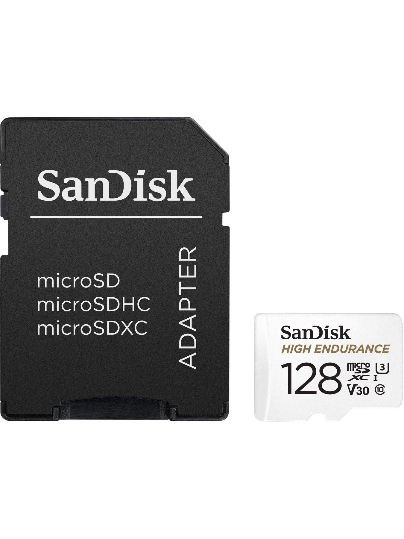 Image 4 of 4 of SanDisk High Endurance 128GB microSDXC card with Adapter