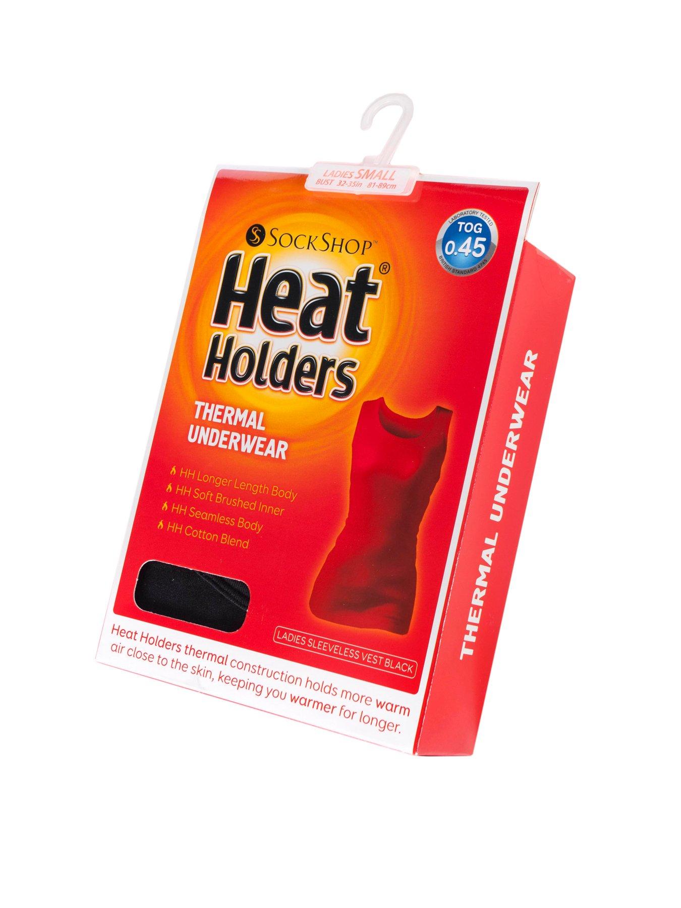 Heat Holders Thermal Sleeveless Vest - Black