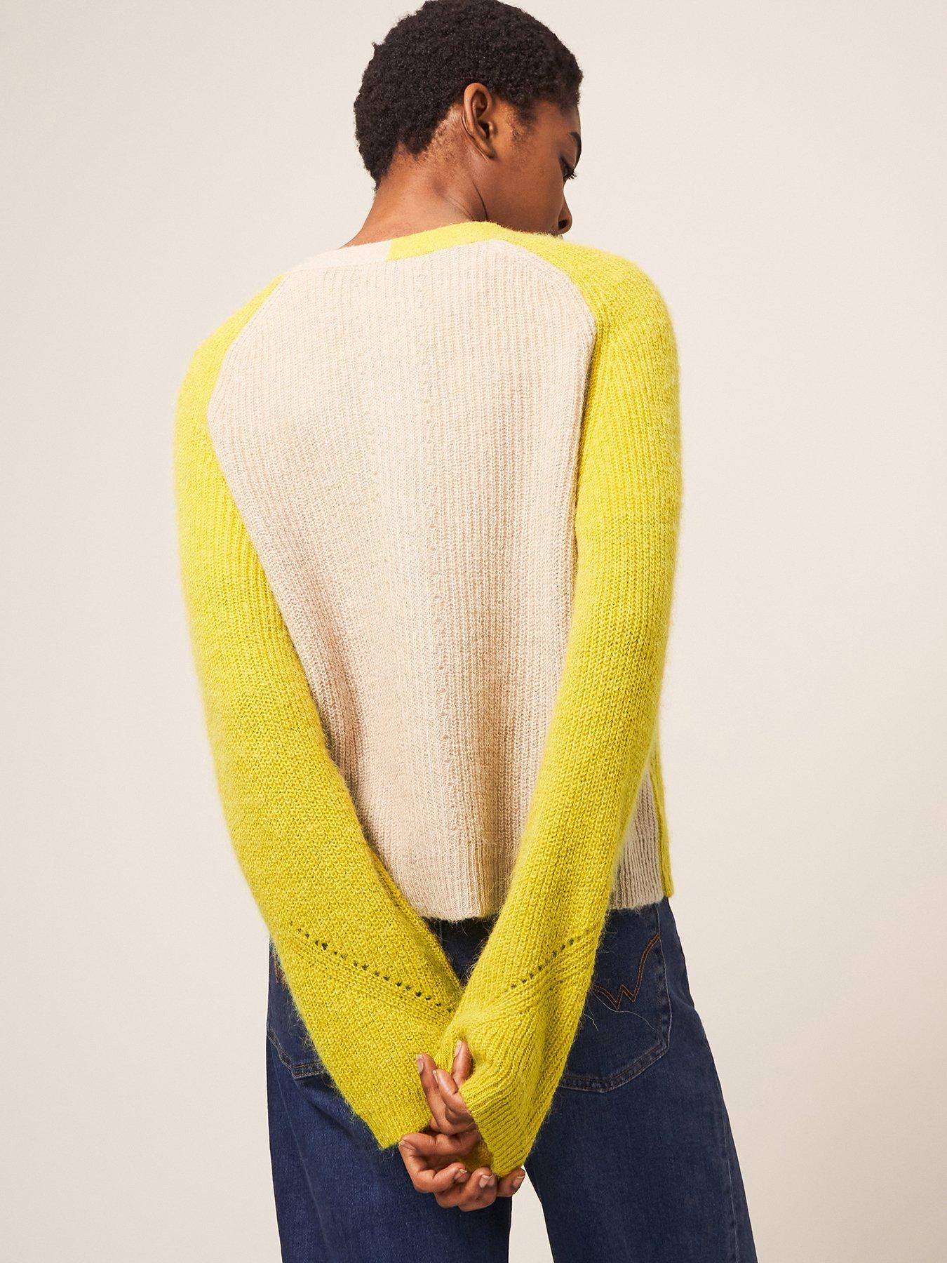 White Stuff Dehlia Knitted Cardi Yellow very.co.uk