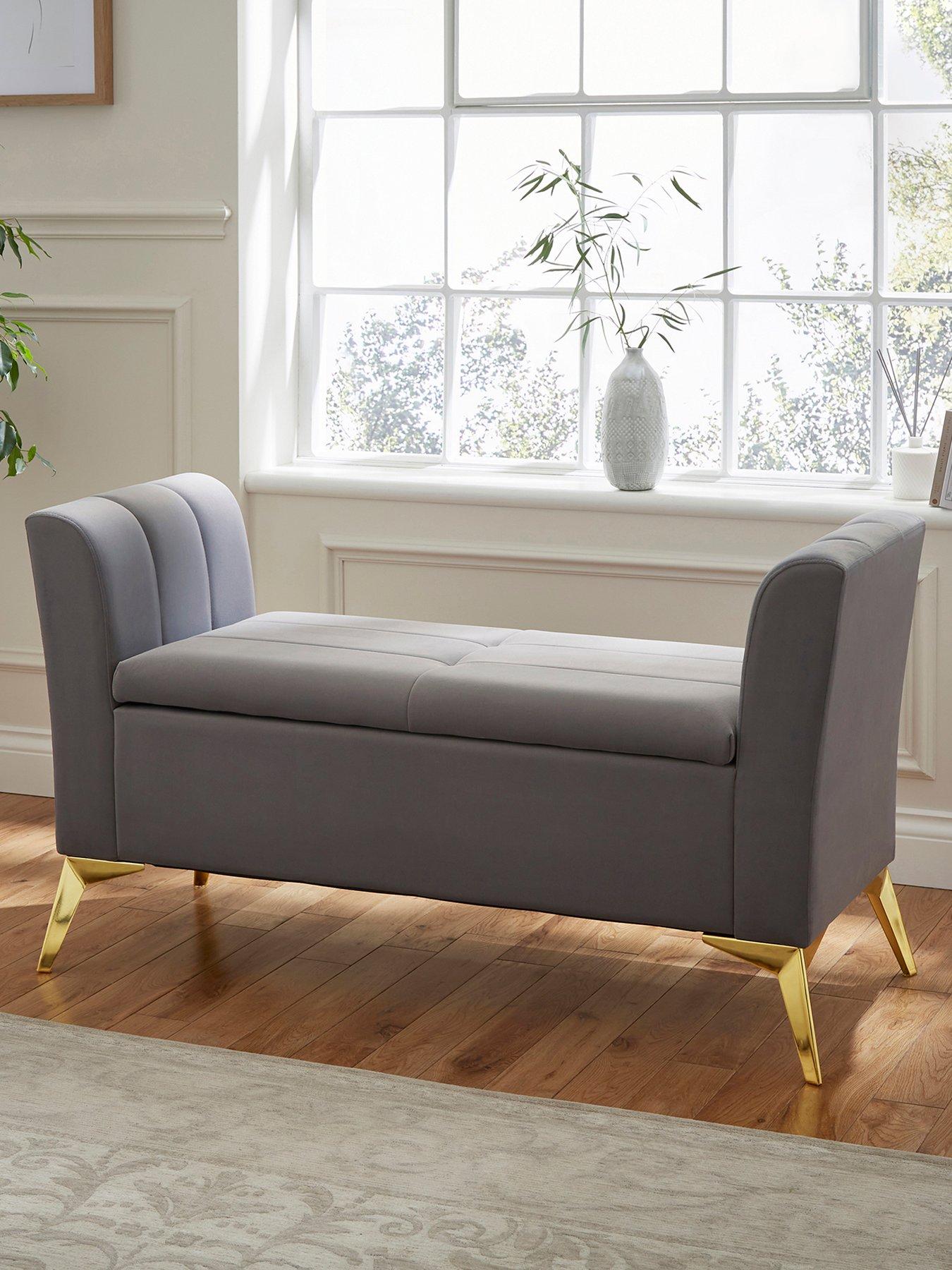 undefined Pettine Ottoman Storage Bench