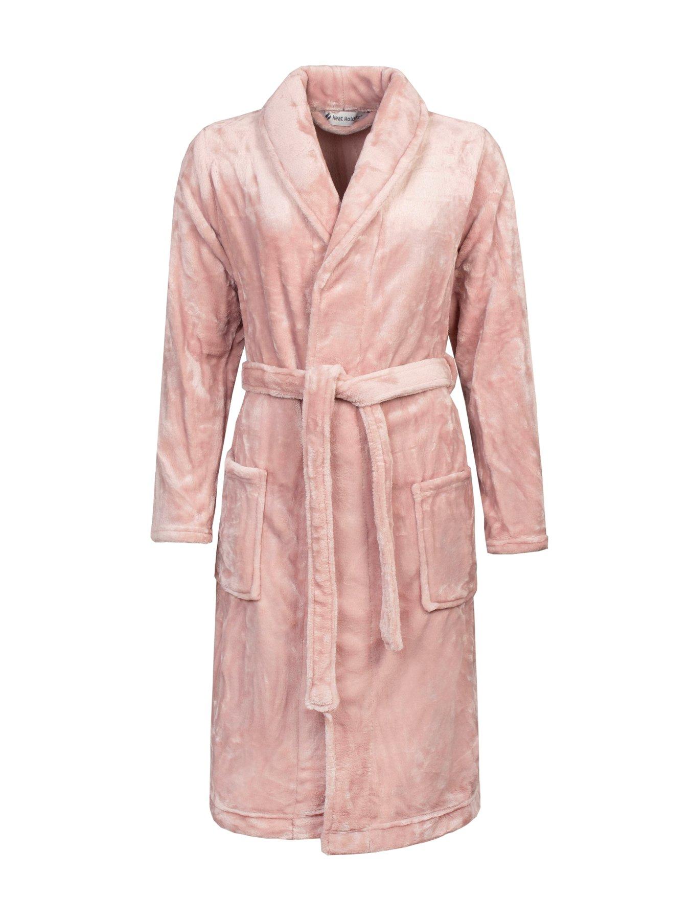 heat-holders-fleece-dressing-gown-dusty-pink