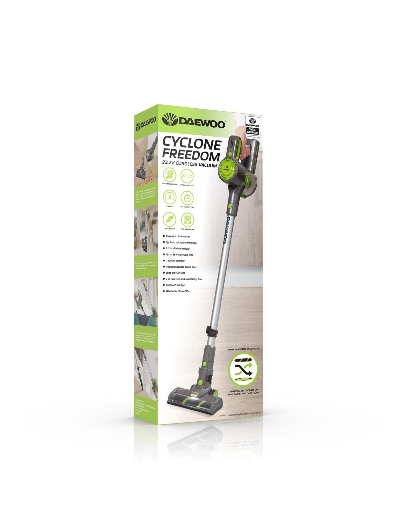 Daewoo Cyclone Freedom 22.2v 150w Cordless Vacuum very