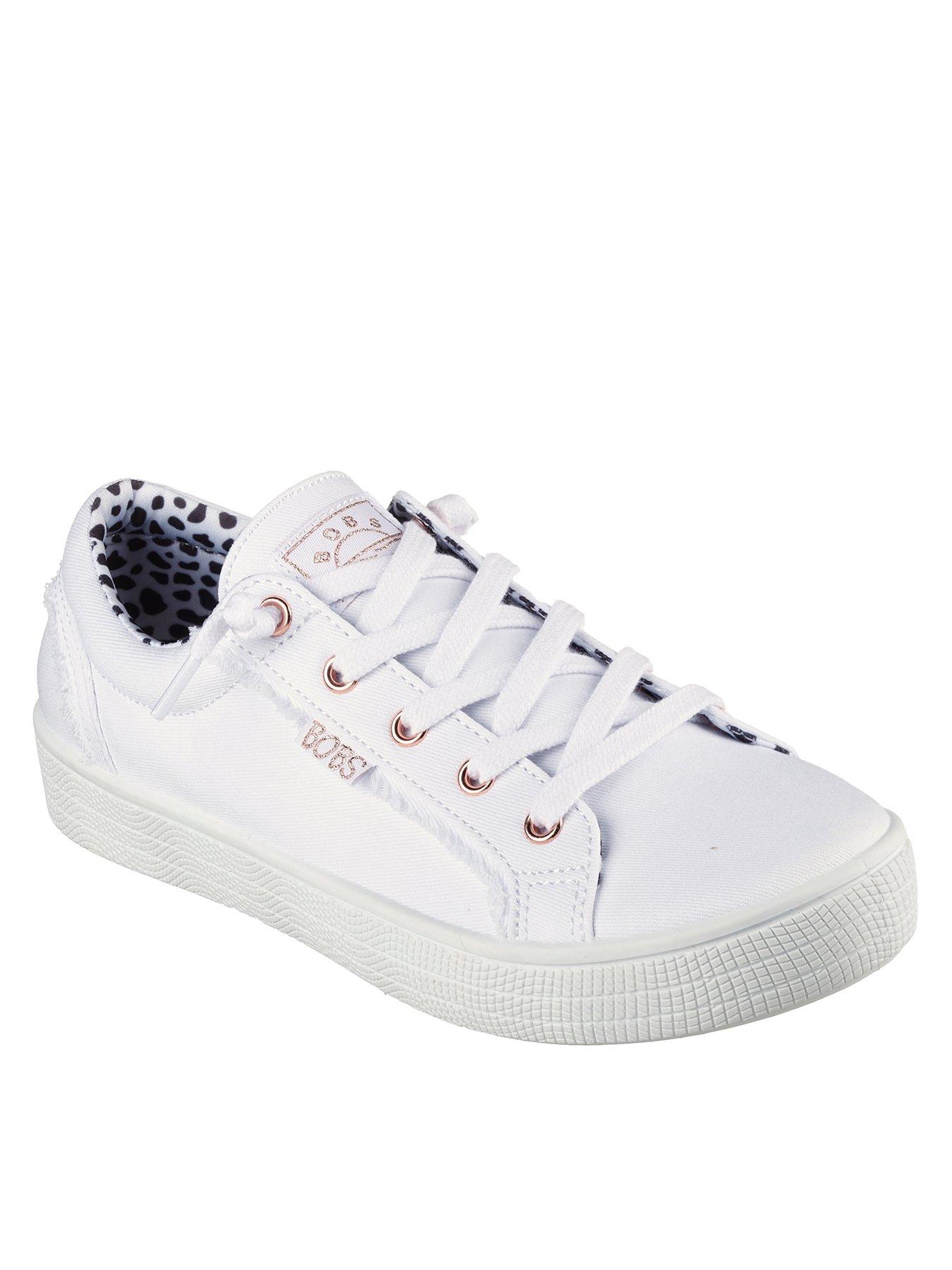 Skechers 2025 white plimsolls