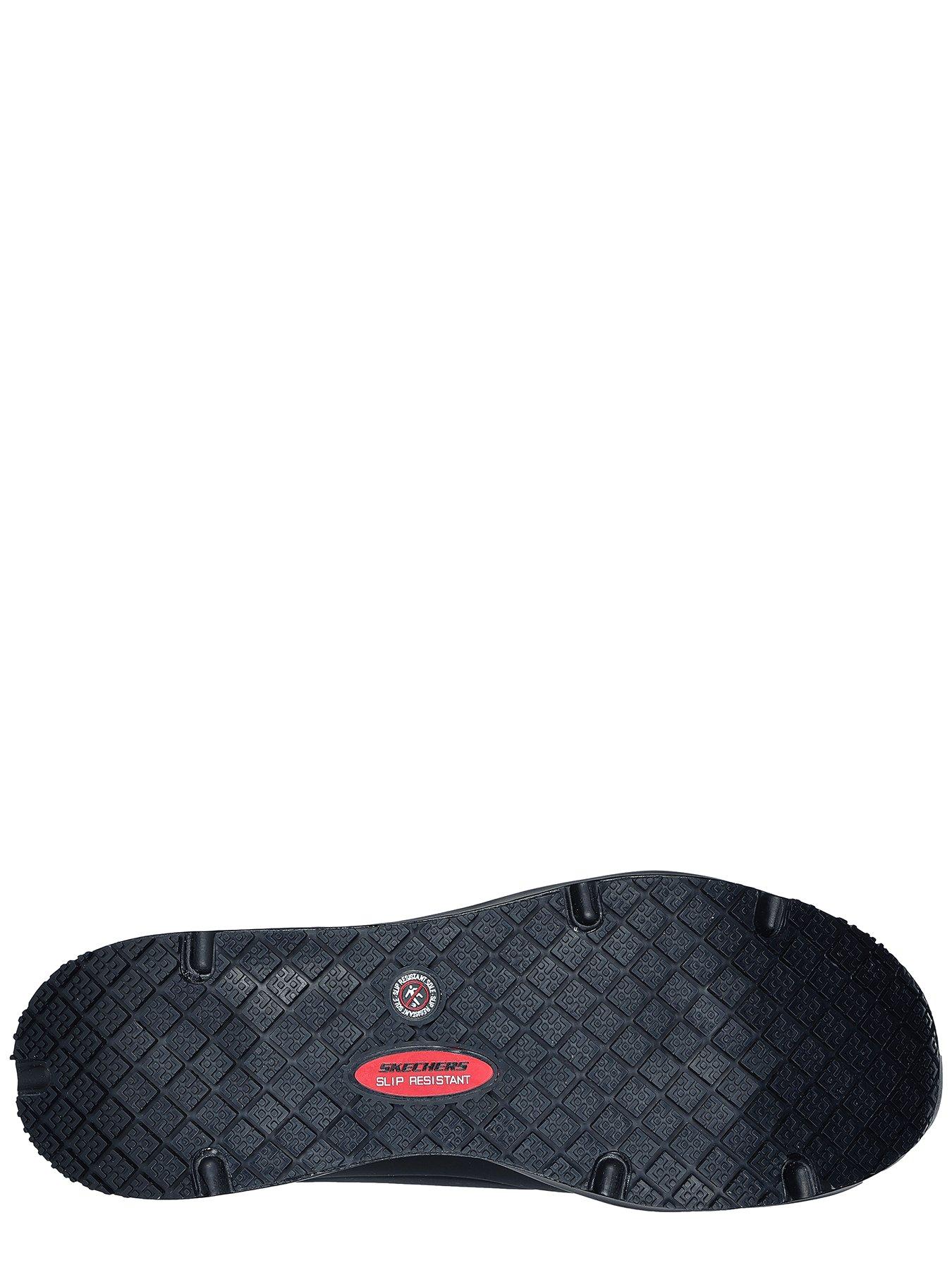 Image 4 of 4 of Skechers Workwear Uno Slip Resistant Lace Up Trainer - Black