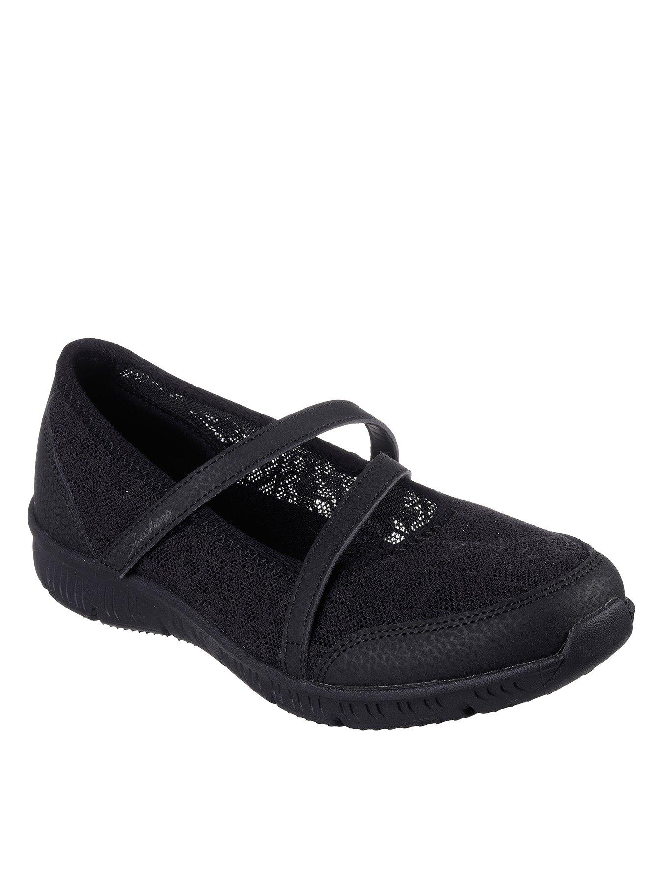 Skechers mary clearance janes black