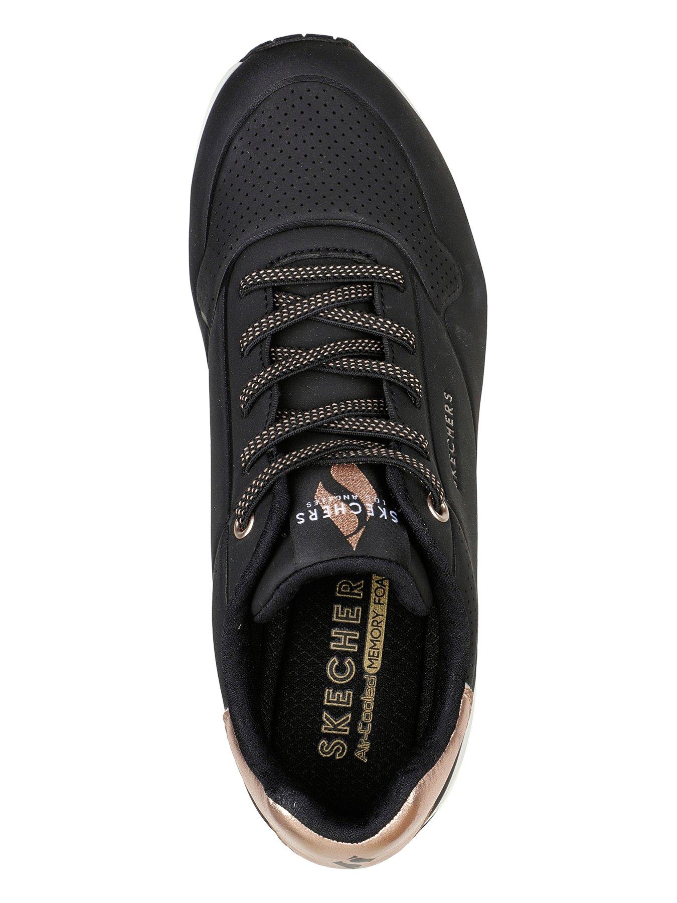 Image 3 of 4 of Skechers Uno Durabuck Slip-on Trainer - Black