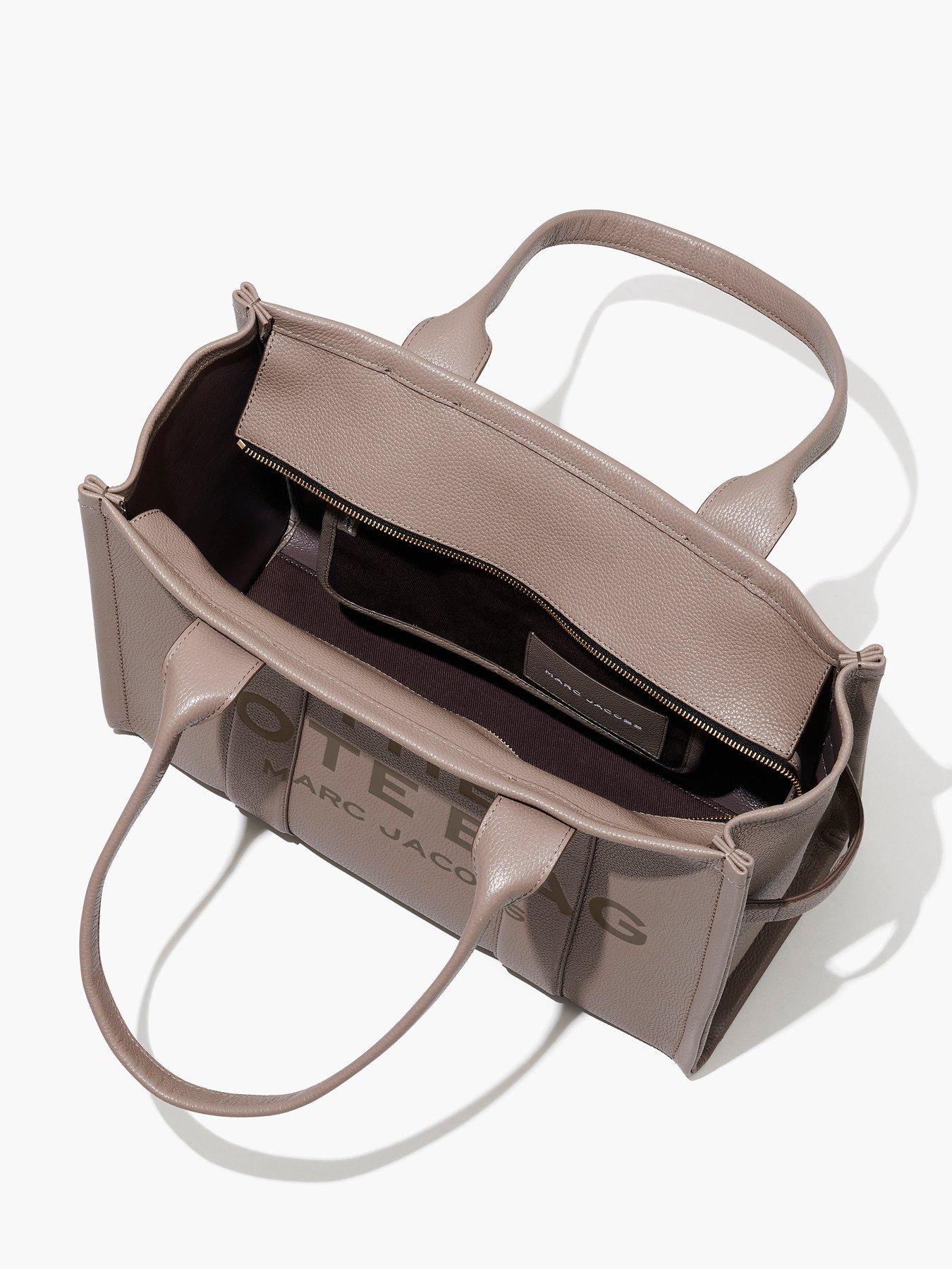 Image 5 of 5 of MARC JACOBS The Large Leather Tote Bag - Cement