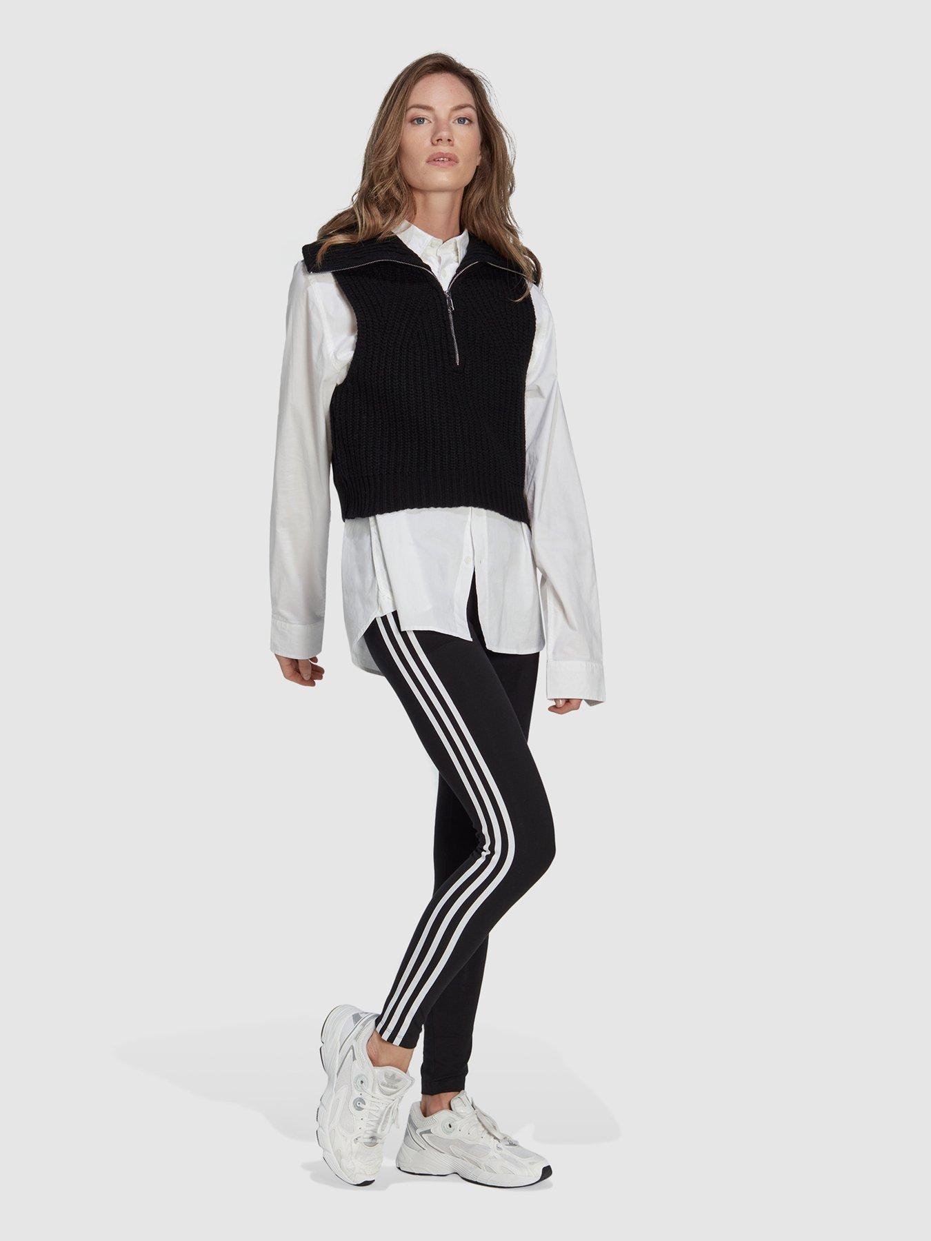 adidas Originals 3 Stripe Leggings - Black