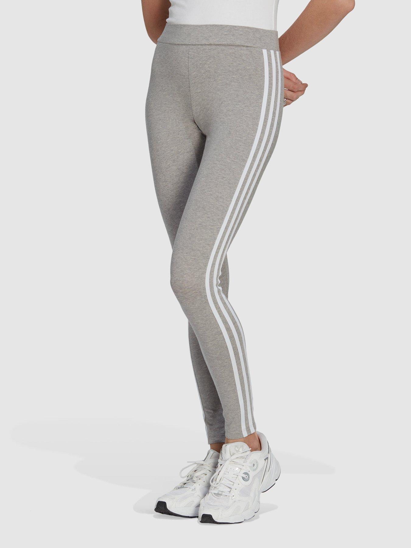 adidas Originals 3 Stripe Leggings - Grey