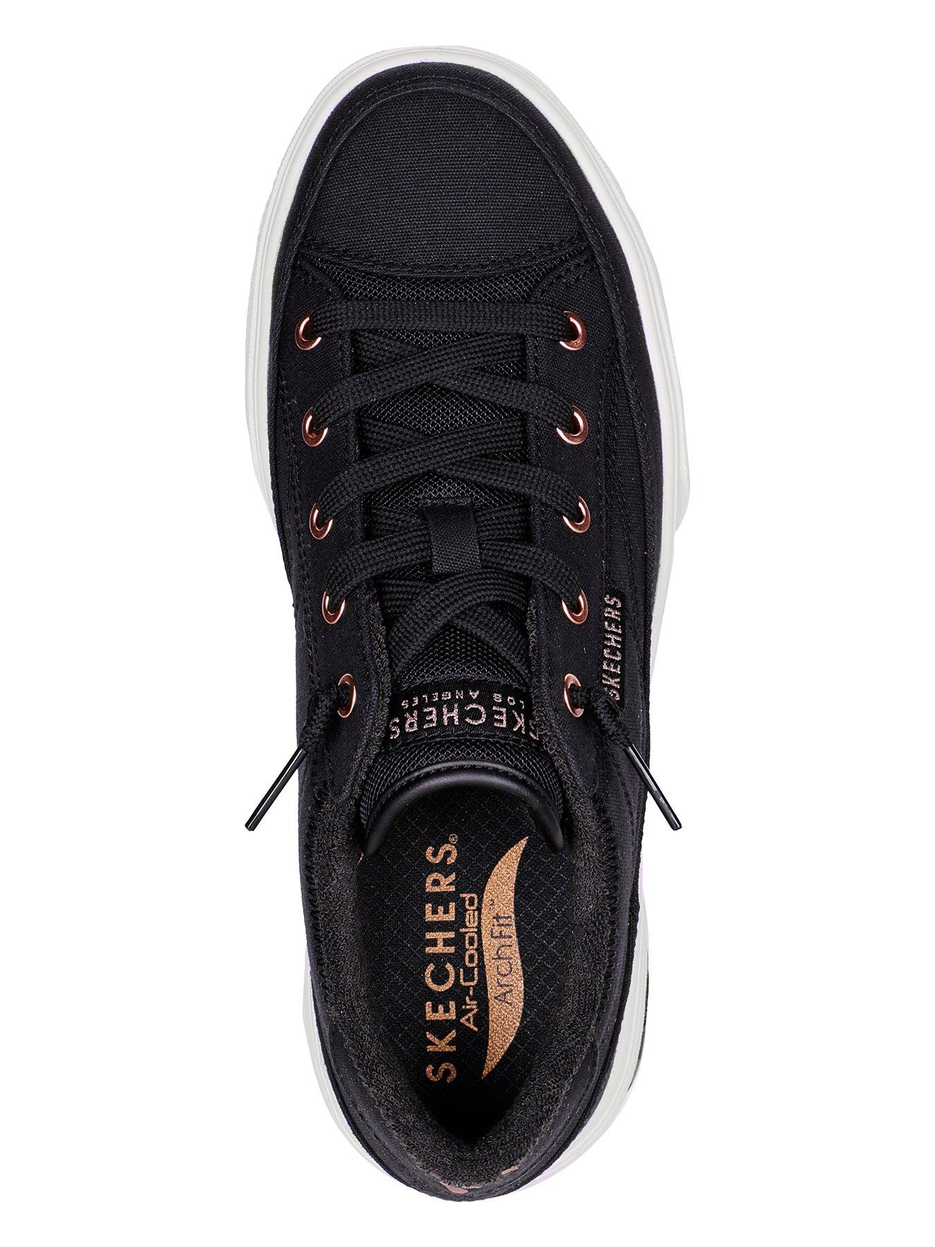 Black skechers clearance canvas