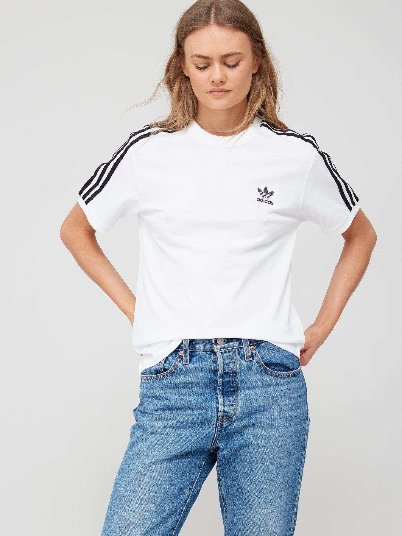 Geestig overeenkomst Buitenlander adidas Originals Adicolor T-Shirt - White | very.co.uk