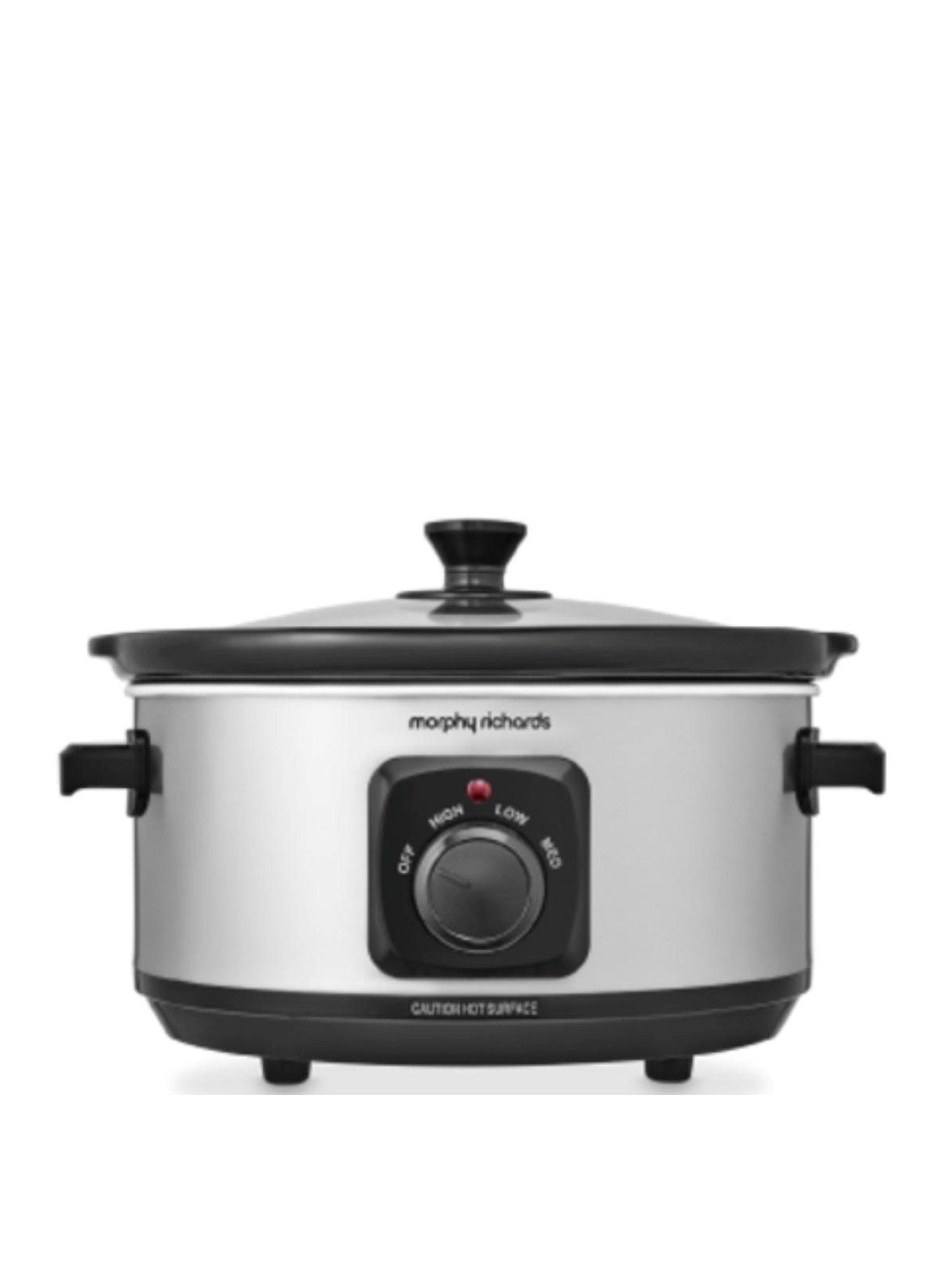 Morphy Richards 3.5L 460017 Slow Cooker - Brushed Stainless Steel