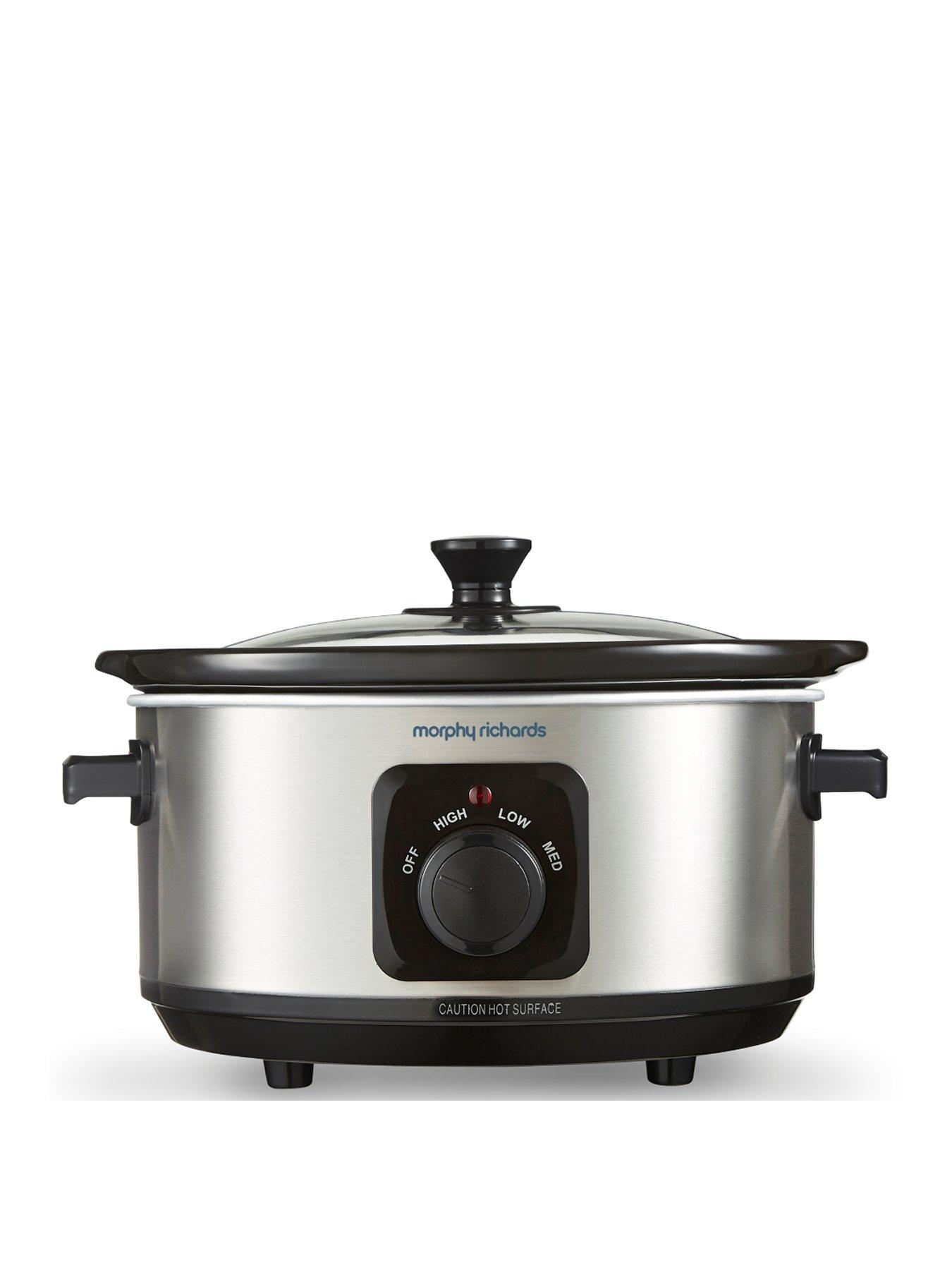 Morphy Richards 3.5L 460017 Slow Cooker - Brushed Stainless Steel
