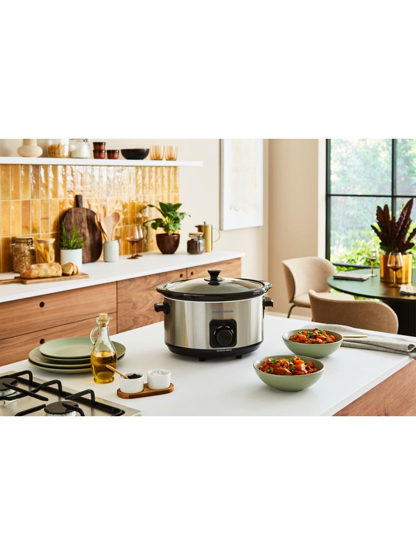 Morphy Richards 461013 Slow Cooker Brushed Stainless Steel