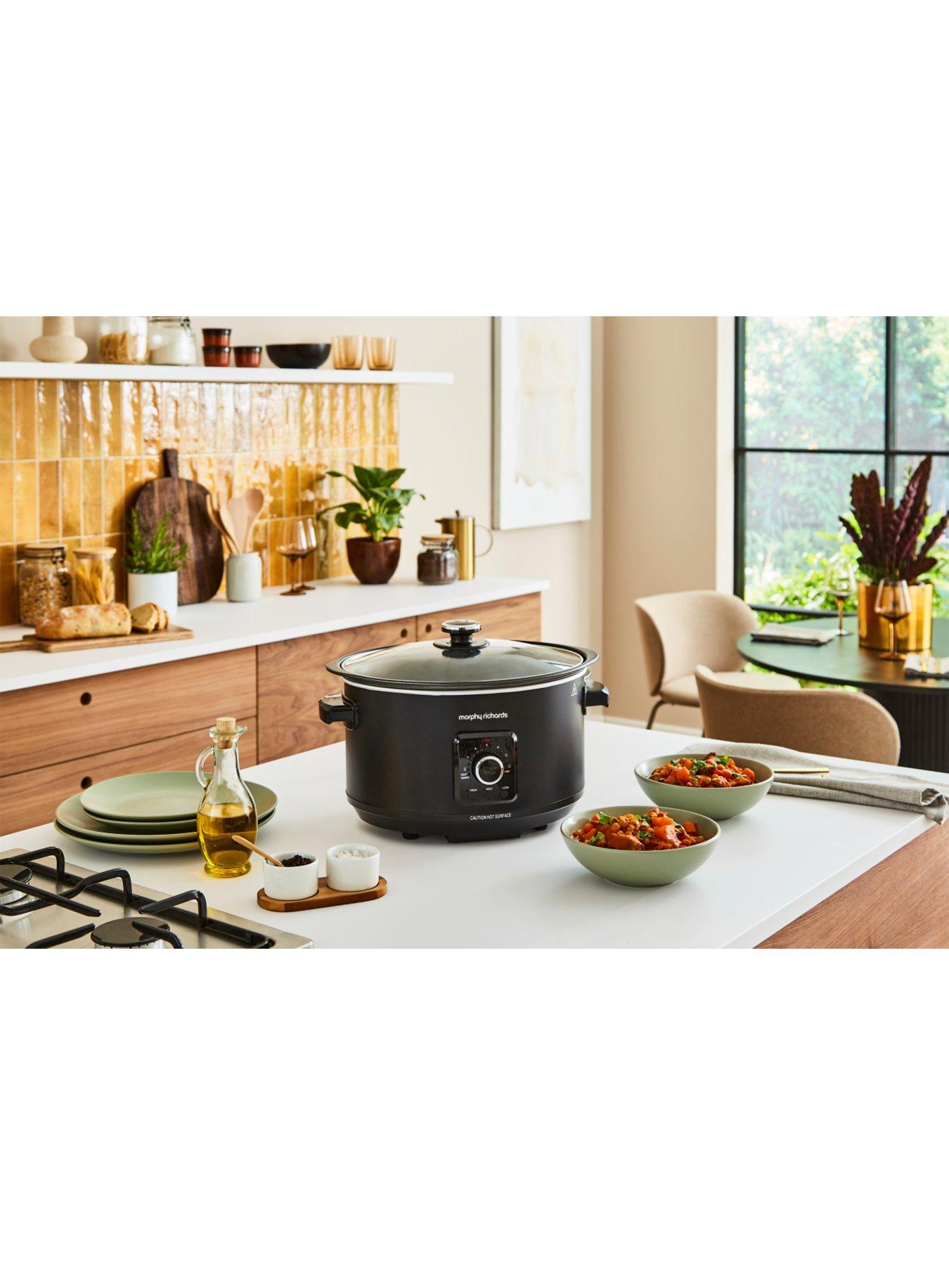 Morphy Richards Easy Time 6.5L 461021 Slow Cooker Black very.co.uk