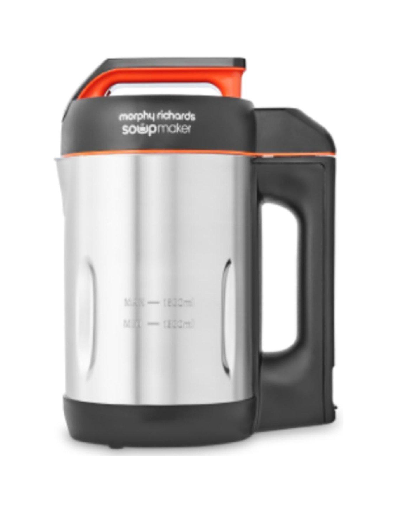 Product photograph of Morphy Richards 501022 Large Soup Maker 1 6l - Stainless Steel from very.co.uk