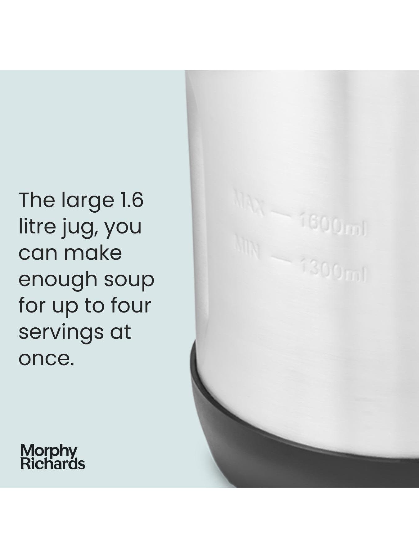 Morphy Richards Perfect Soup Maker 1.6L Stainless Steel